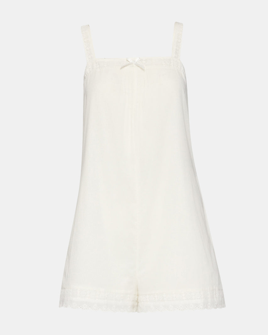 ODELLE ROMPER WHITE - Clothing - Steve Madden Canada - view 7