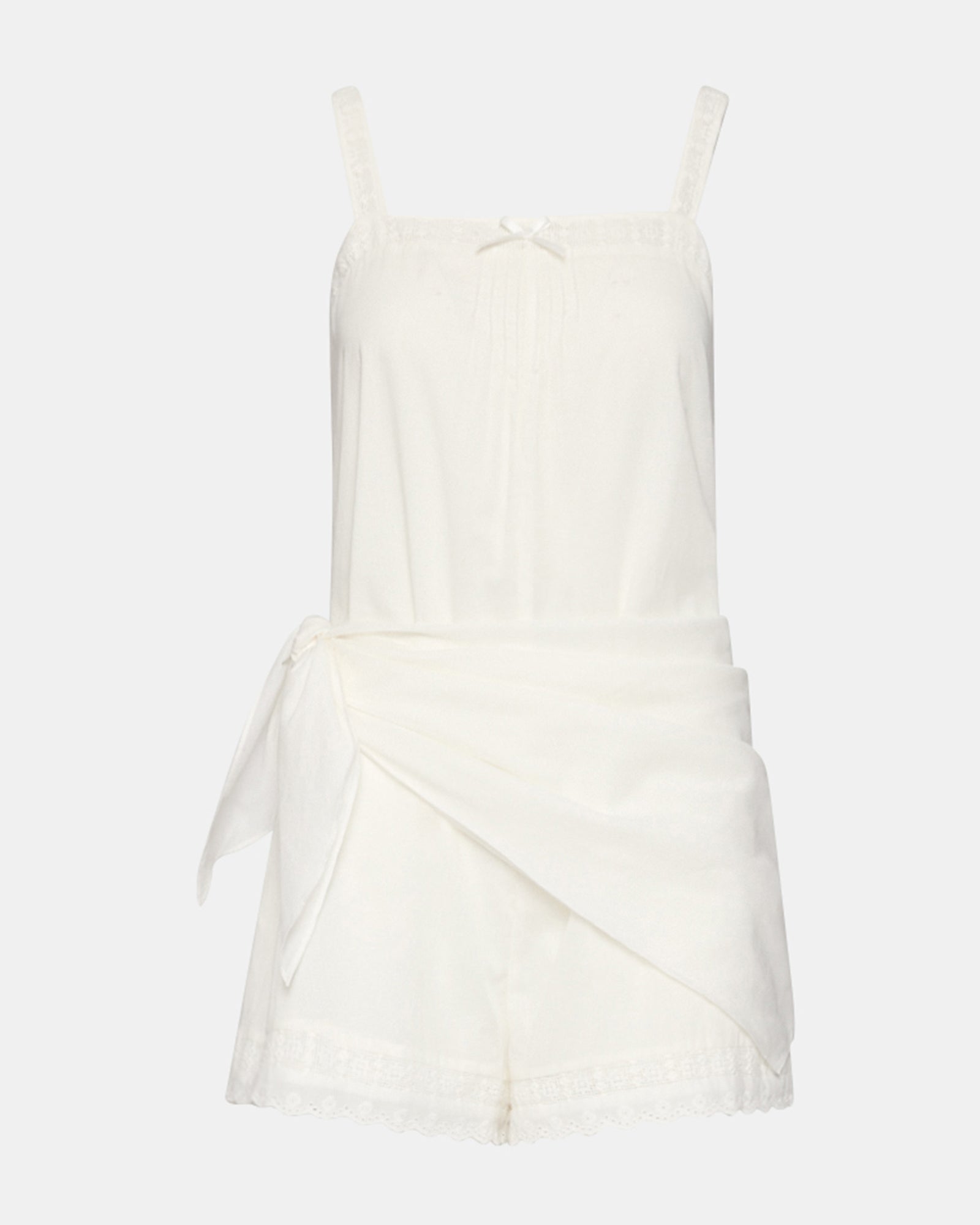 ODELLE ROMPER WHITE - Clothing - Steve Madden Canada - view 6