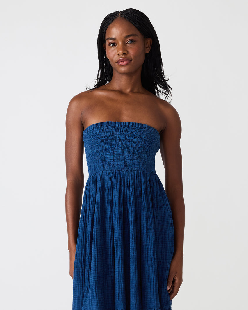 BISOU DRESS INDIGO - Clothing - Steve Madden Canada - view 3