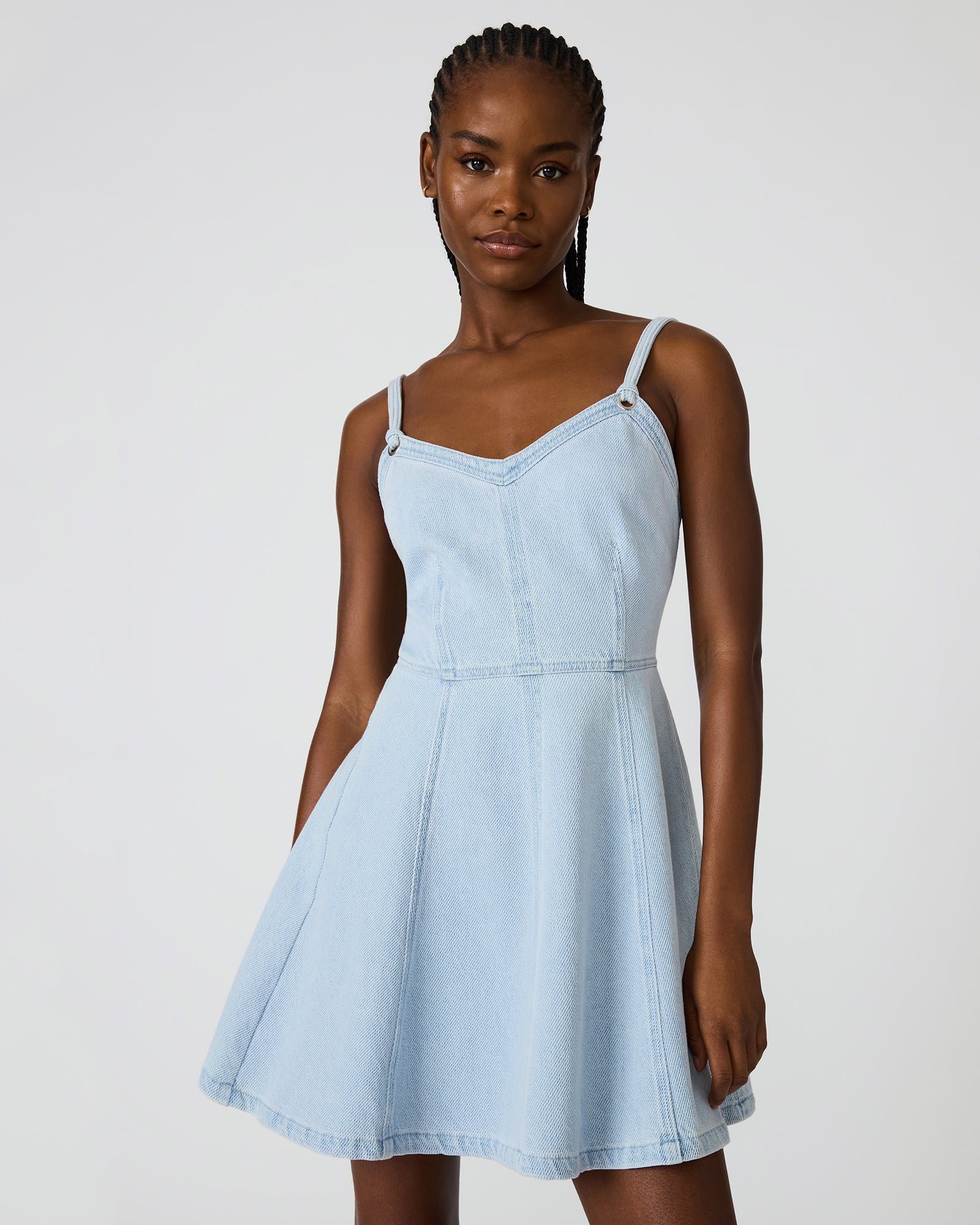 HARLEY DRESS BLUE - Clothing - Steve Madden Canada - view 4
