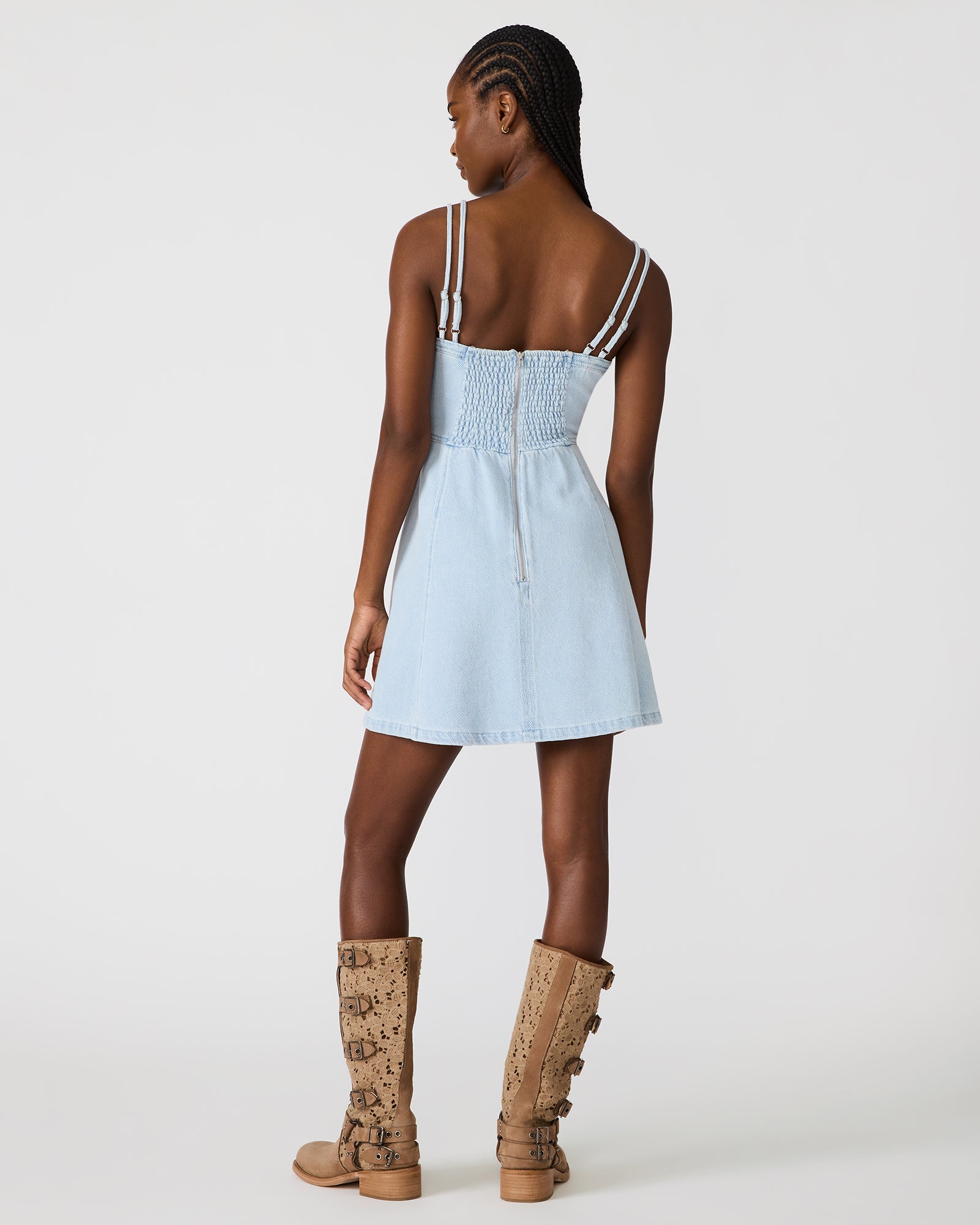 HARLEY DRESS BLUE - Clothing - Steve Madden Canada - view 5