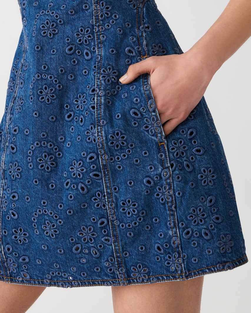 LILY-ROSE DRESS DENIM - Clothing - Steve Madden Canada - view 4