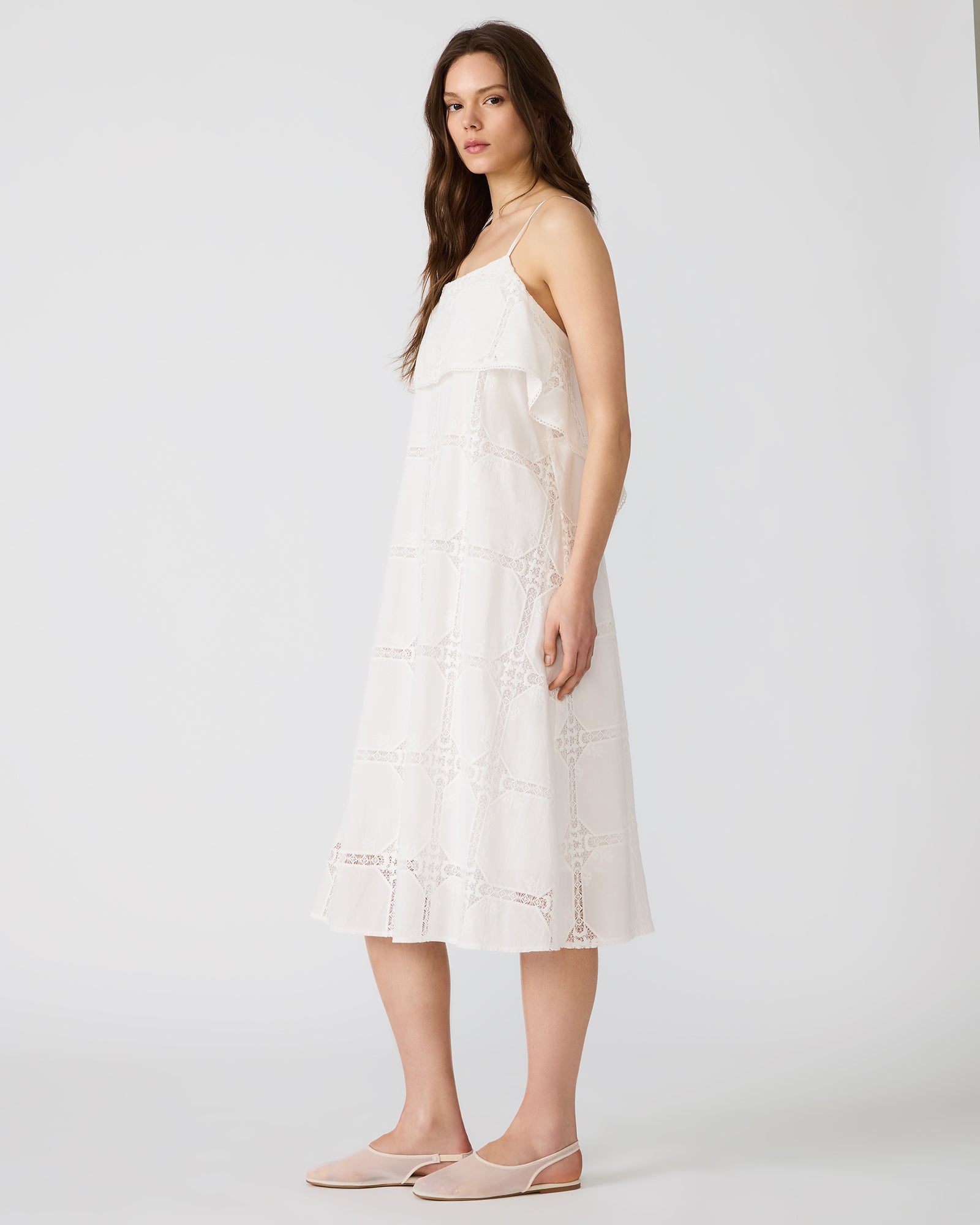 FLAVIA DRESS WHITE - Clothing - Steve Madden Canada - view 3