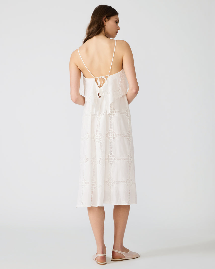 FLAVIA DRESS WHITE - Clothing - Steve Madden Canada - view 5