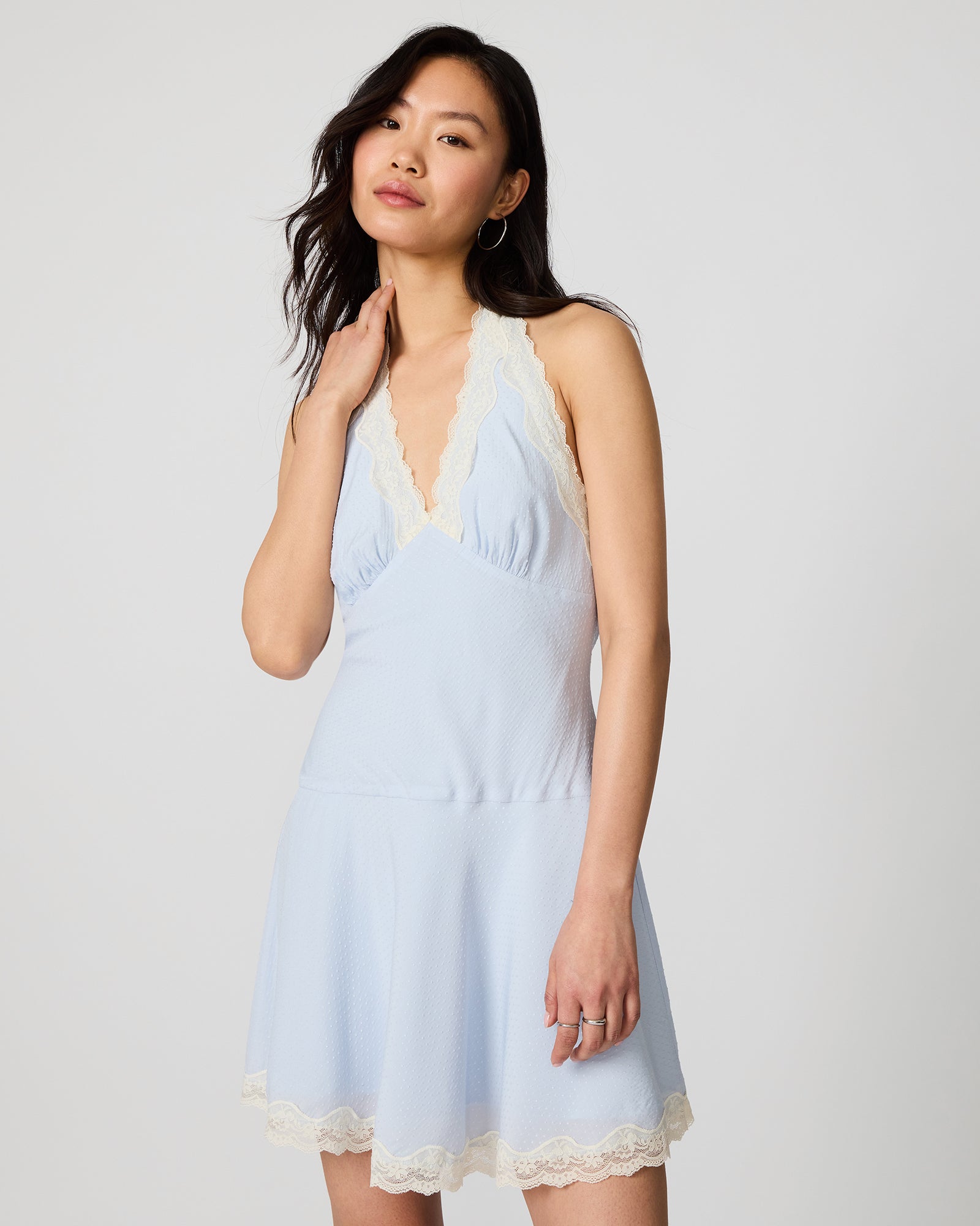 LIZA DRESS BLUE - Clothing - Steve Madden Canada - view 3