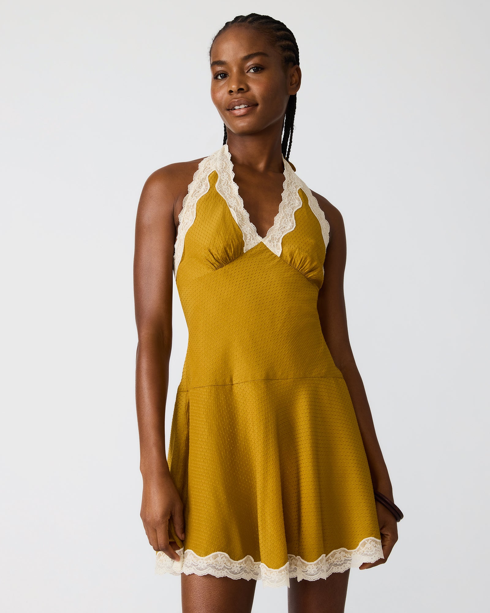 LIZA DRESS OLIVE - Clothing - Steve Madden Canada - view 3