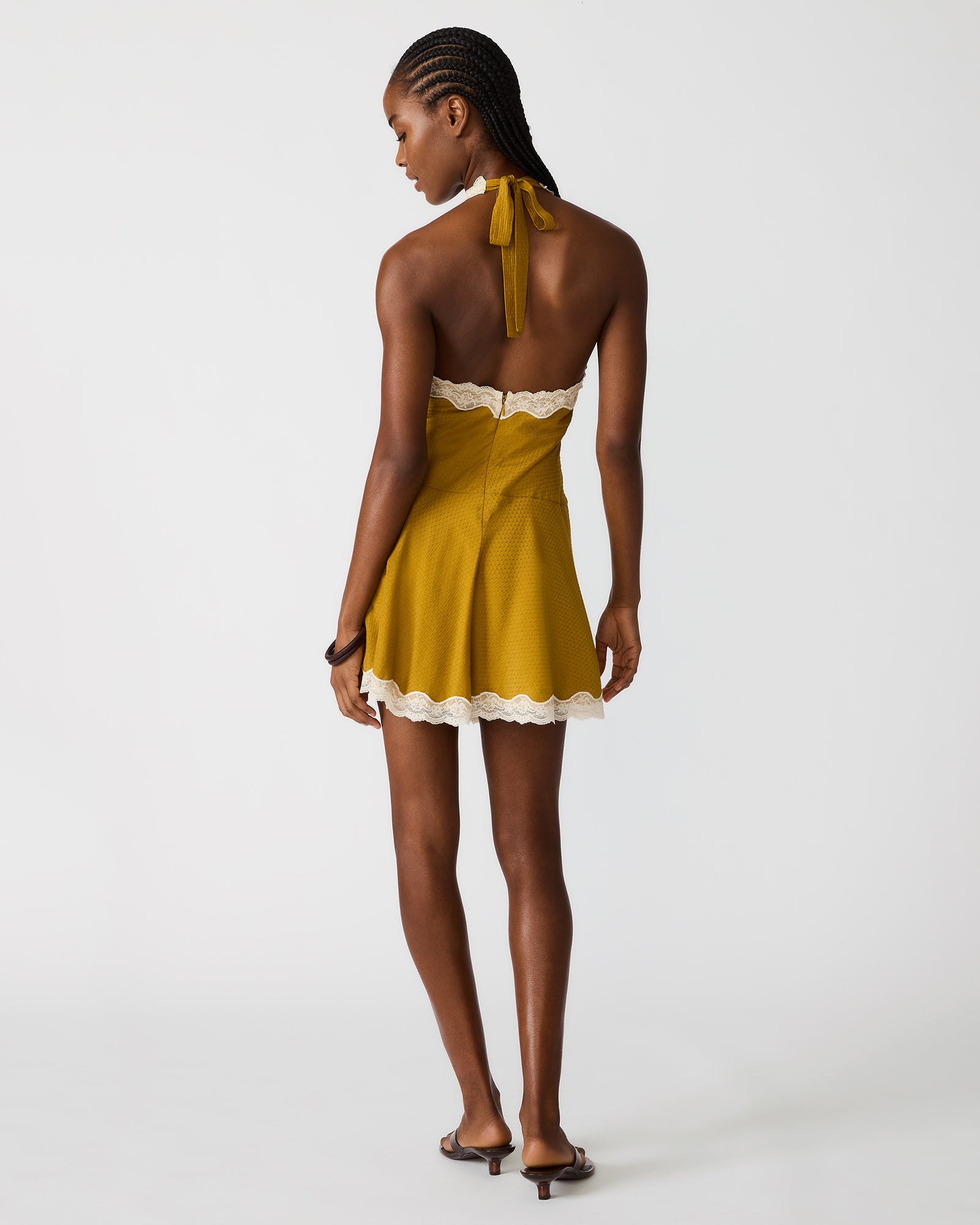 LIZA DRESS OLIVE - Clothing - Steve Madden Canada - view 5