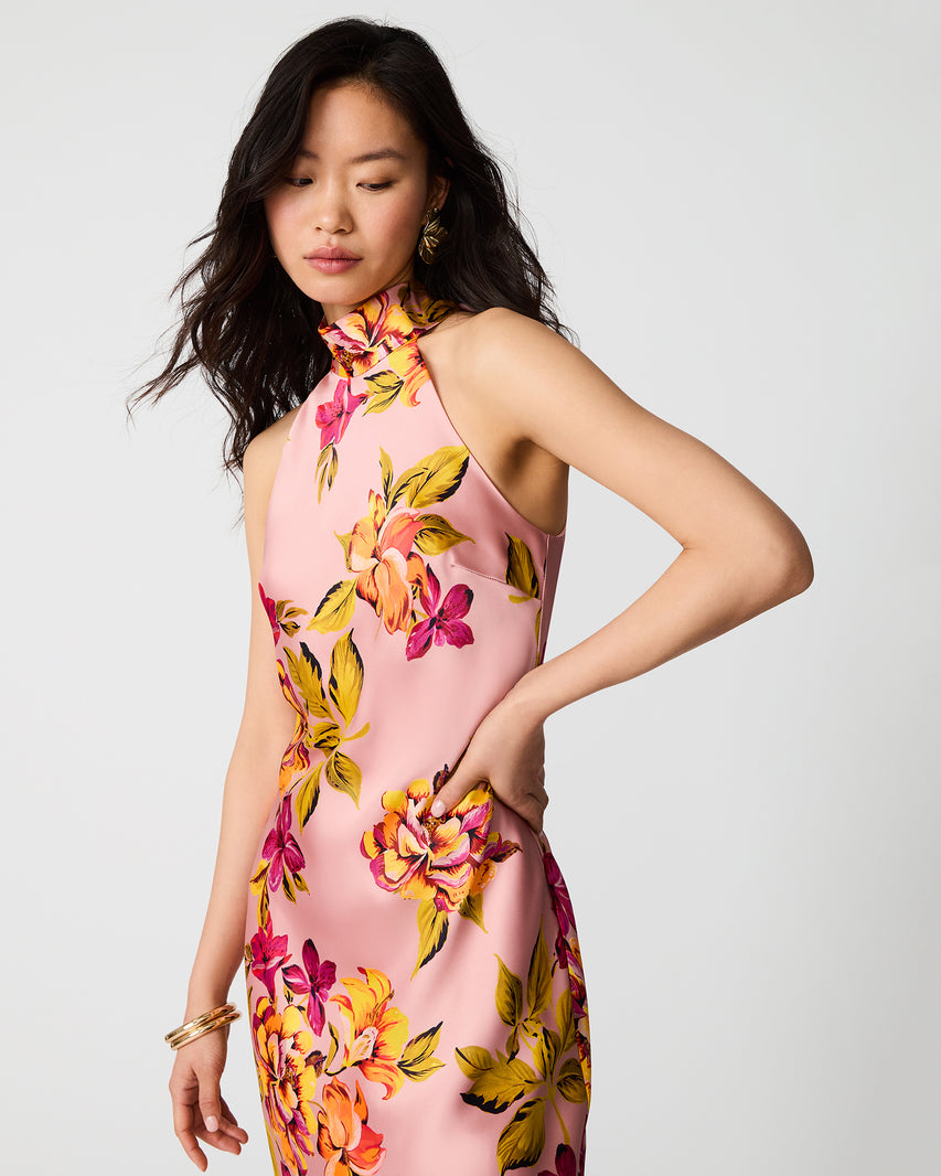 LARA DRESS PINK MULTI - Clothing - Steve Madden Canada - view 3