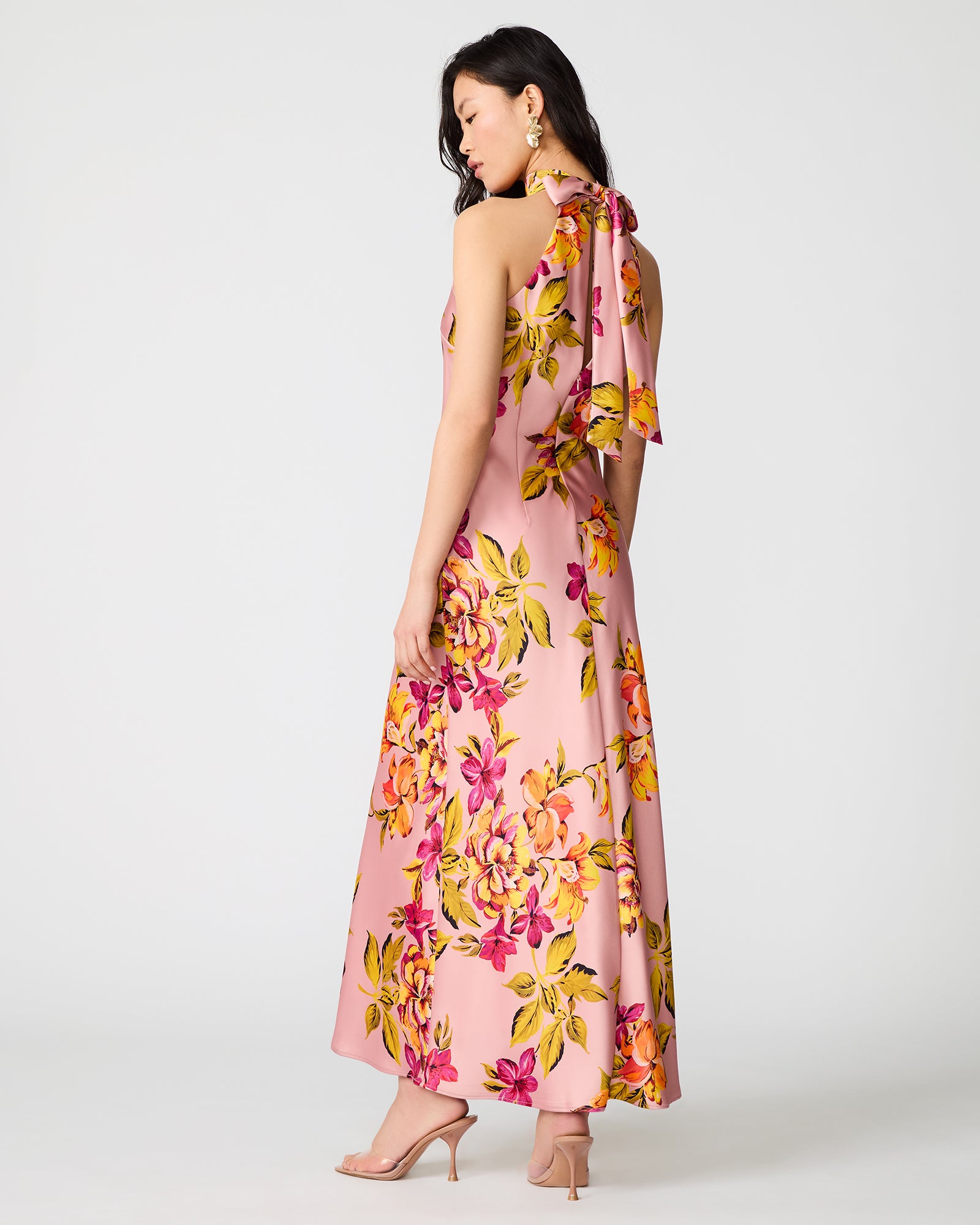 LARA DRESS PINK MULTI - Clothing - Steve Madden Canada - view 5