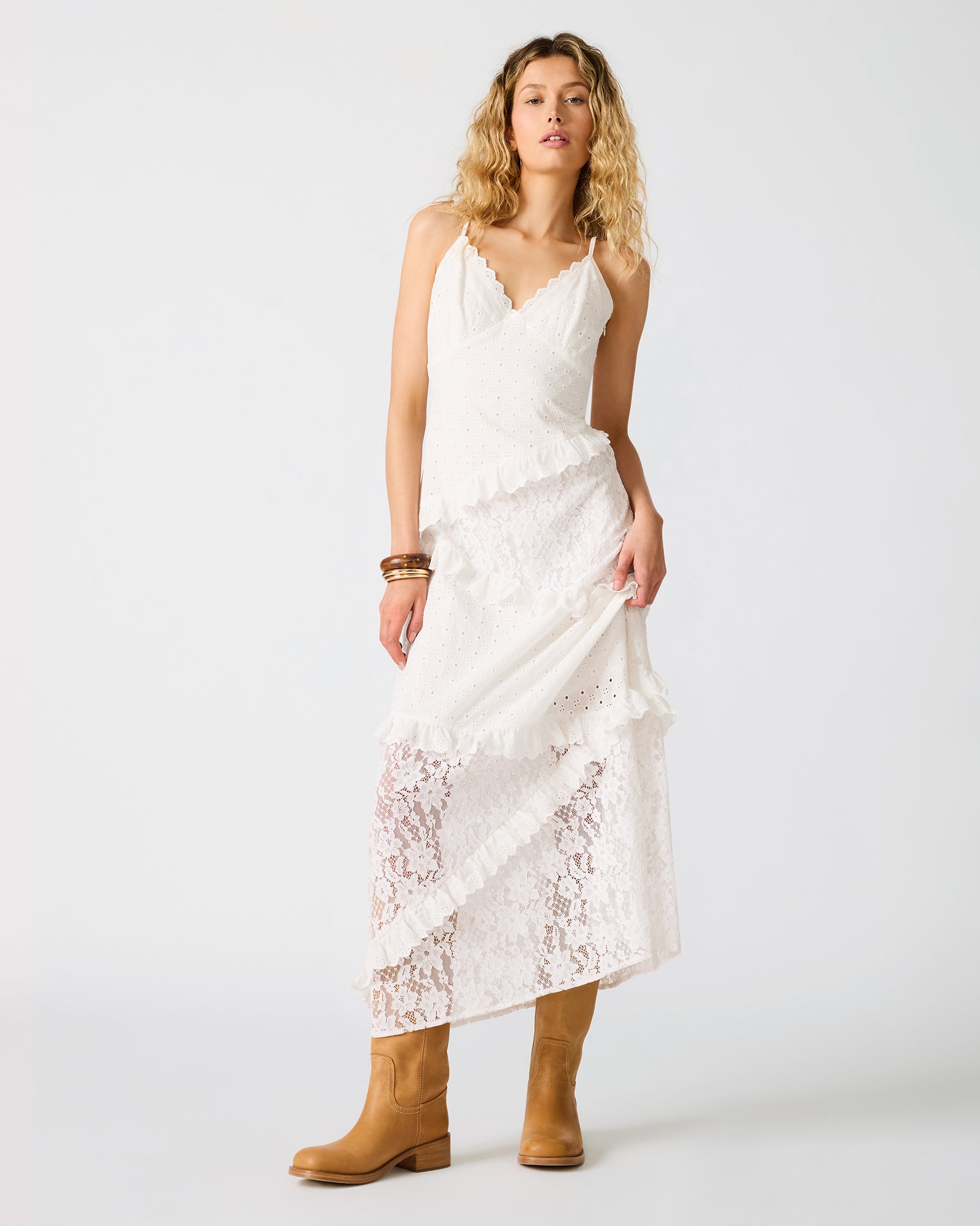 GIAH DRESS WHITE - Clothing - Steve Madden Canada