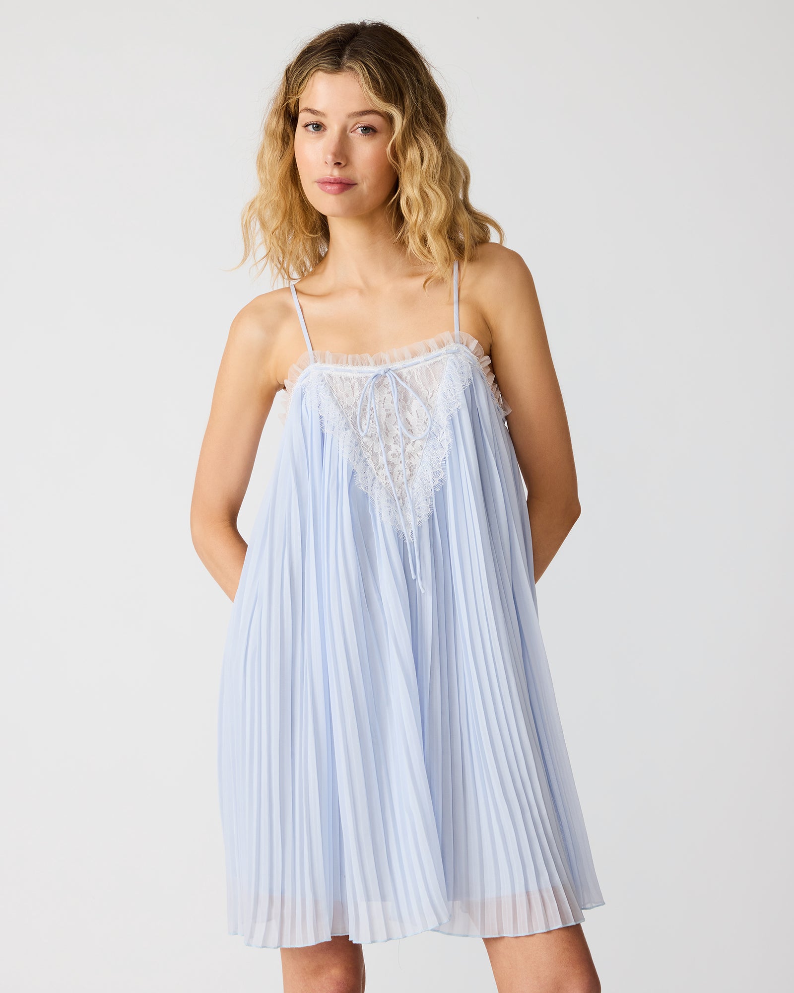 HELLEN DRESS BLUE - Clothing - Steve Madden Canada - view 2