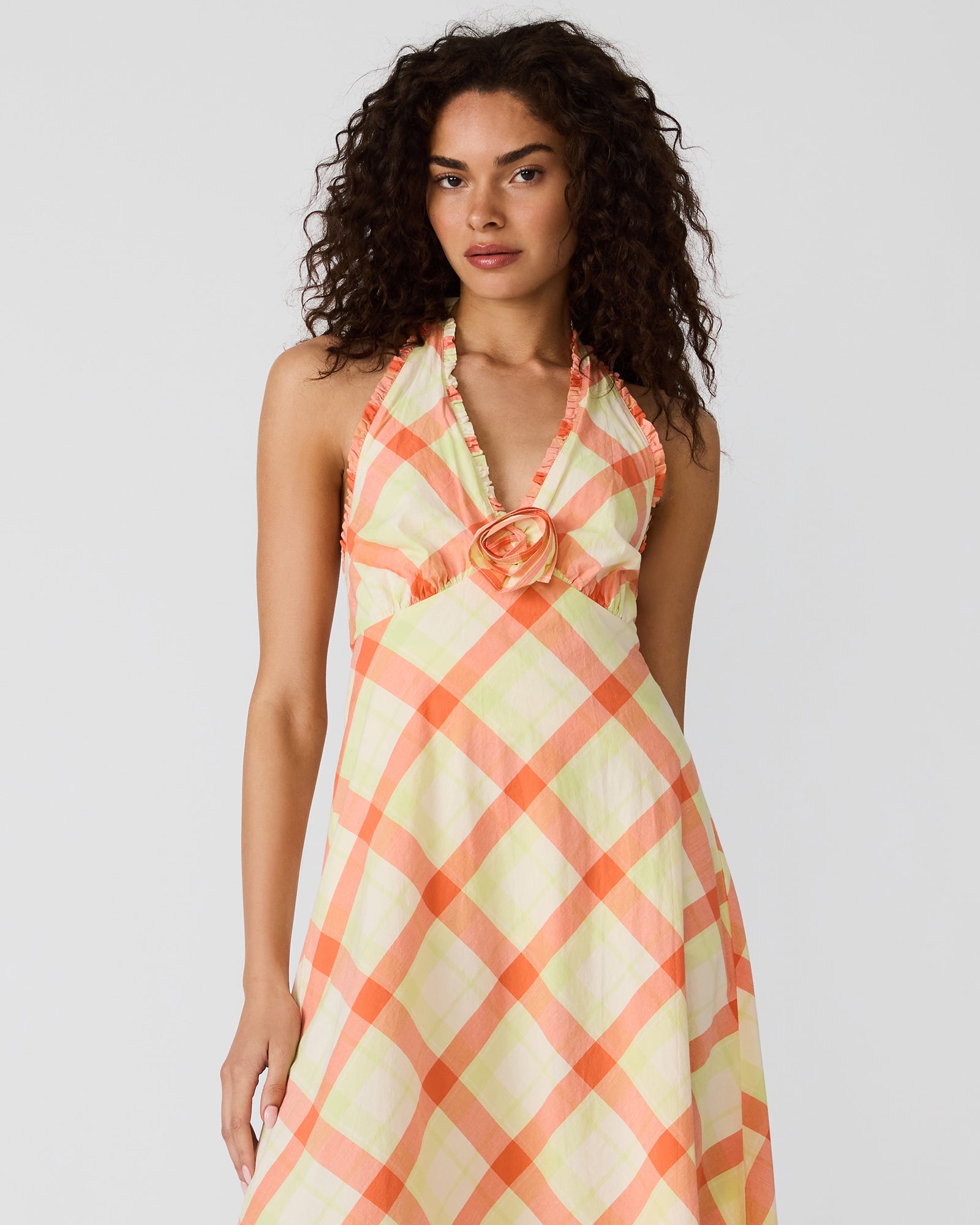 TANIA DRESS ORANGE MULTI - Clothing - Steve Madden Canada - view 4