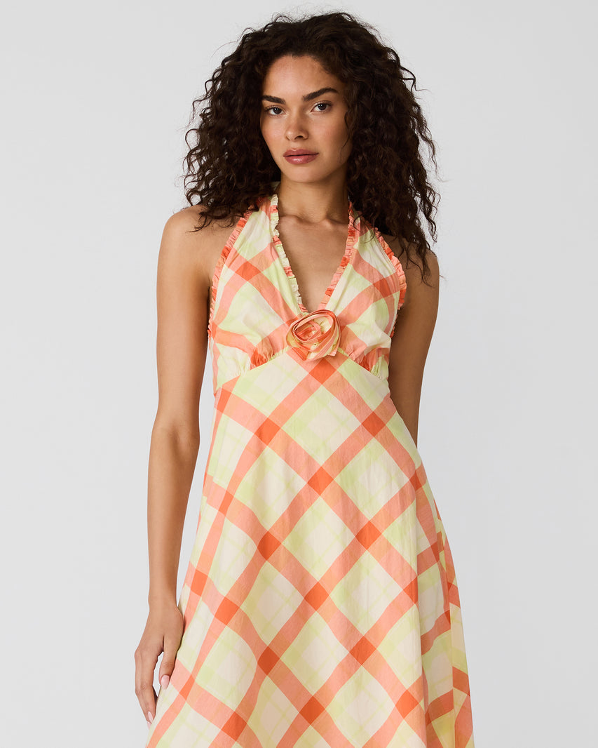 TANIA DRESS ORANGE MULTI - Clothing - Steve Madden Canada - view 4