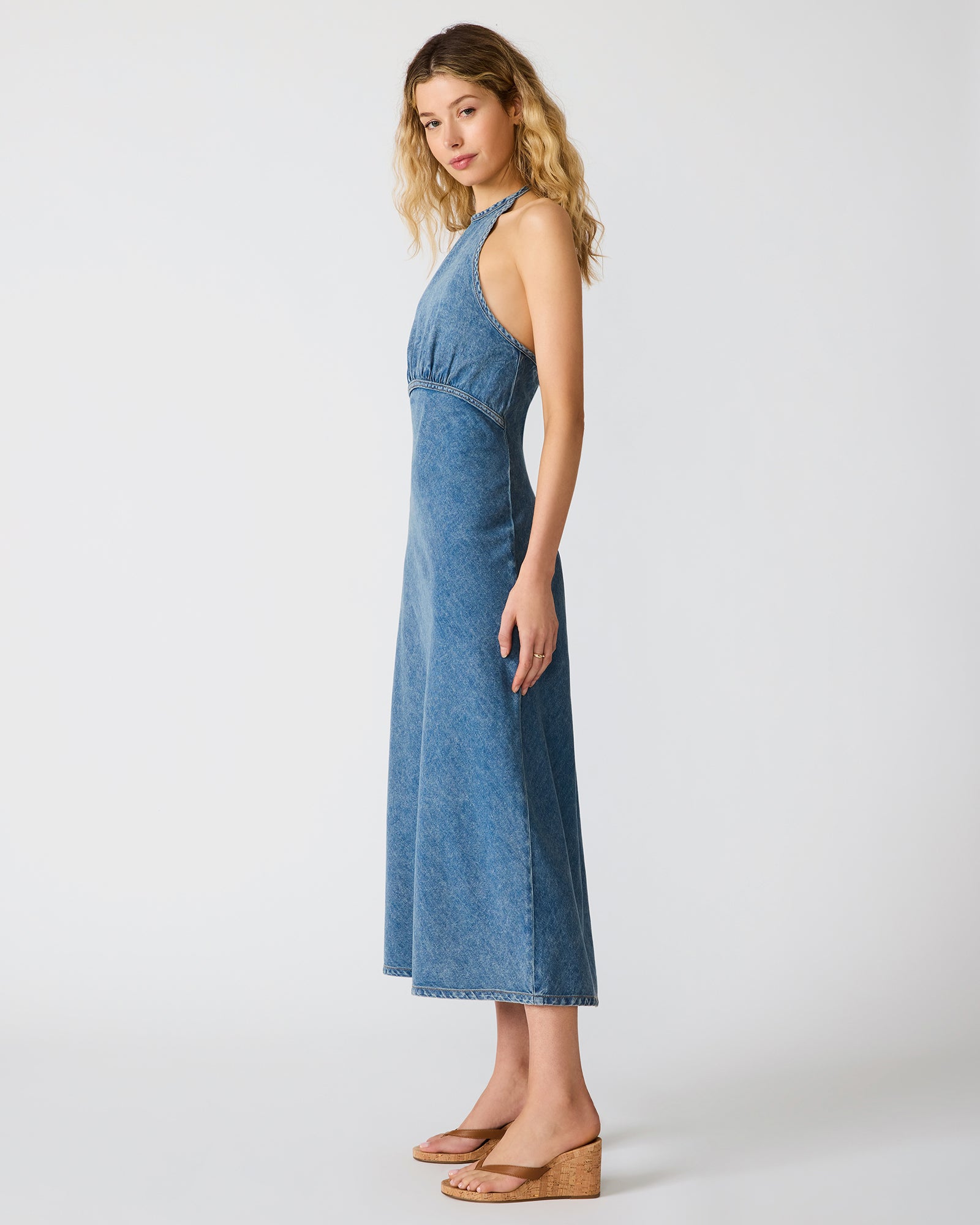 VILMA DRESS DENIM - Clothing - Steve Madden Canada - view 5
