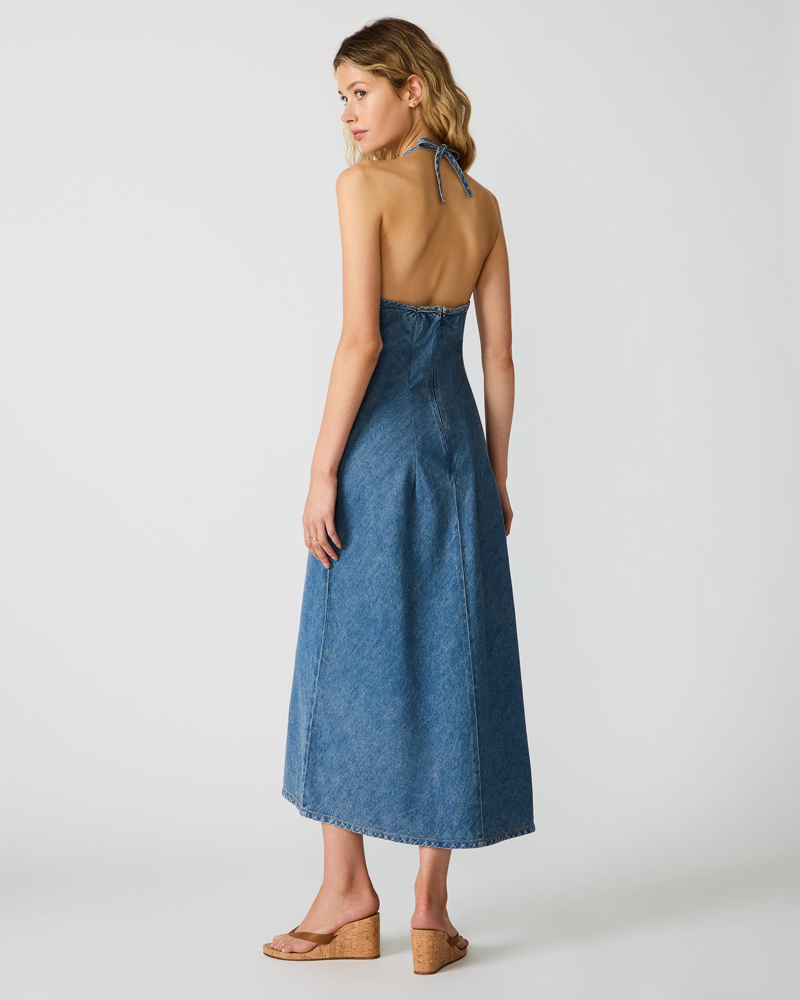 VILMA DRESS DENIM - Clothing - Steve Madden Canada - view 3