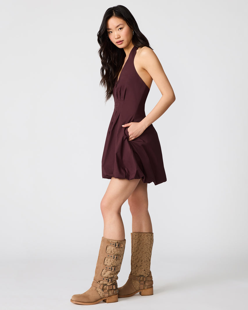 DIANNA DRESS BROWN - - Steve Madden Canada - view 3