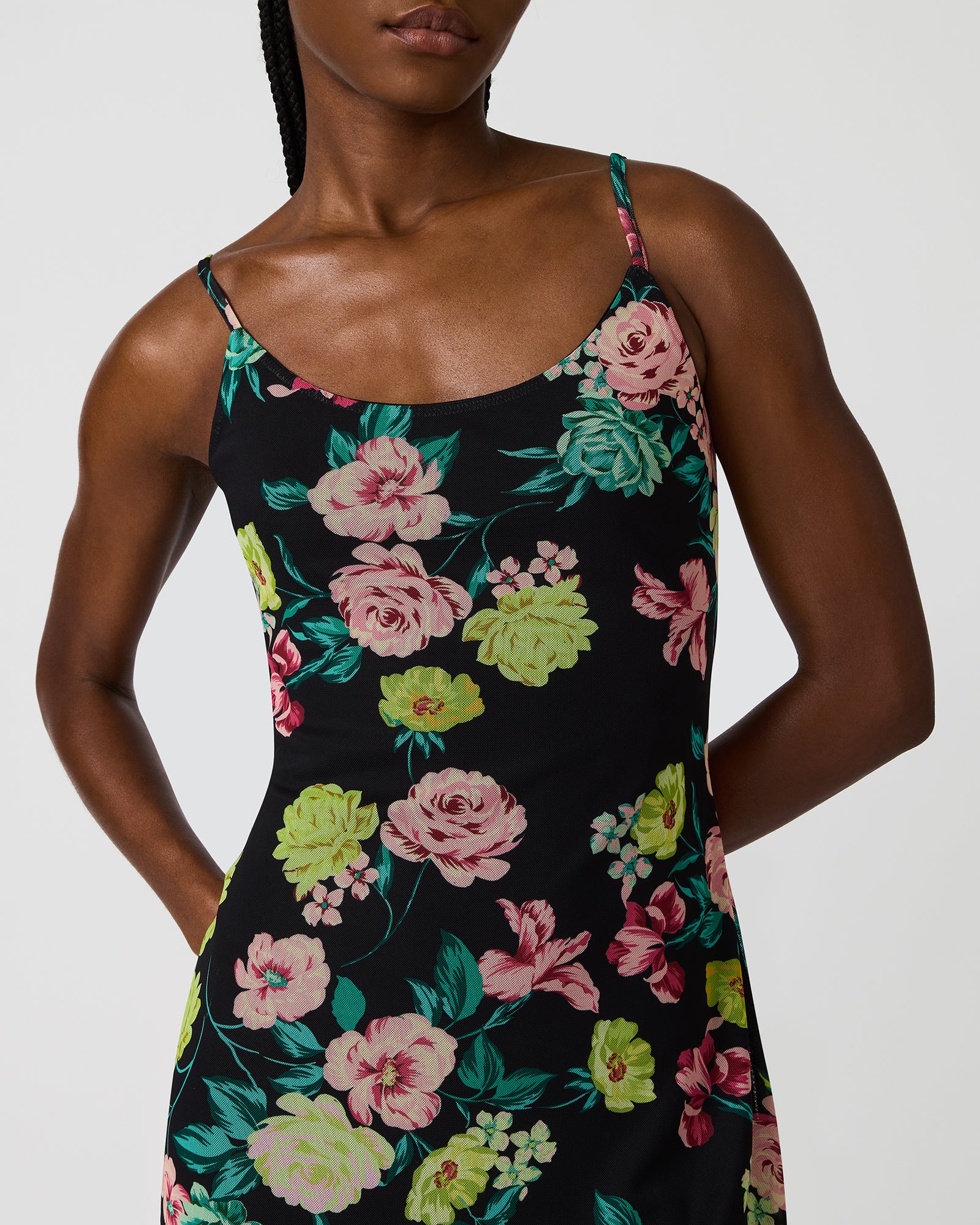 GISELLY DRESS BLACK MULTI - Clothing - Steve Madden Canada - view 2