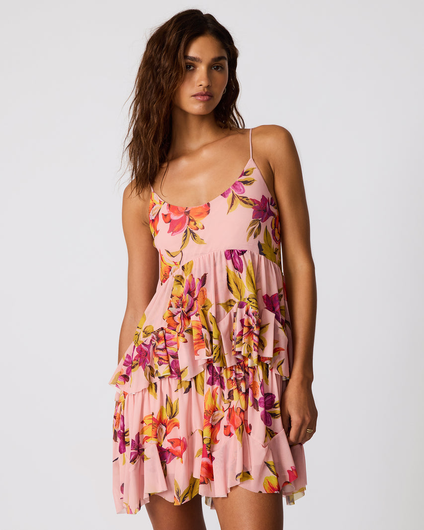 KAMRYN DRESS PINK MULTI - Clothing - Steve Madden Canada - view 2