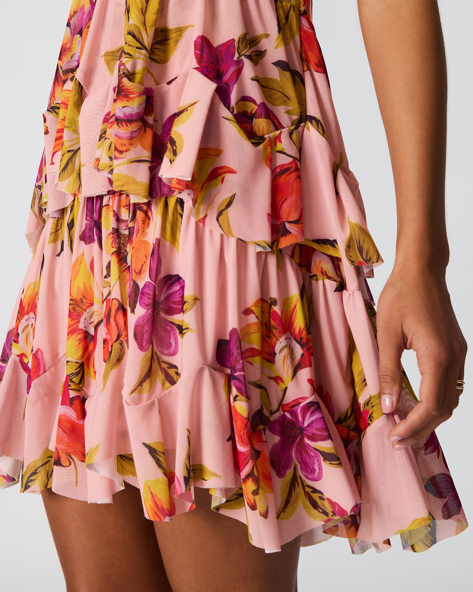 KAMRYN DRESS PINK MULTI - Clothing - Steve Madden Canada - view 3