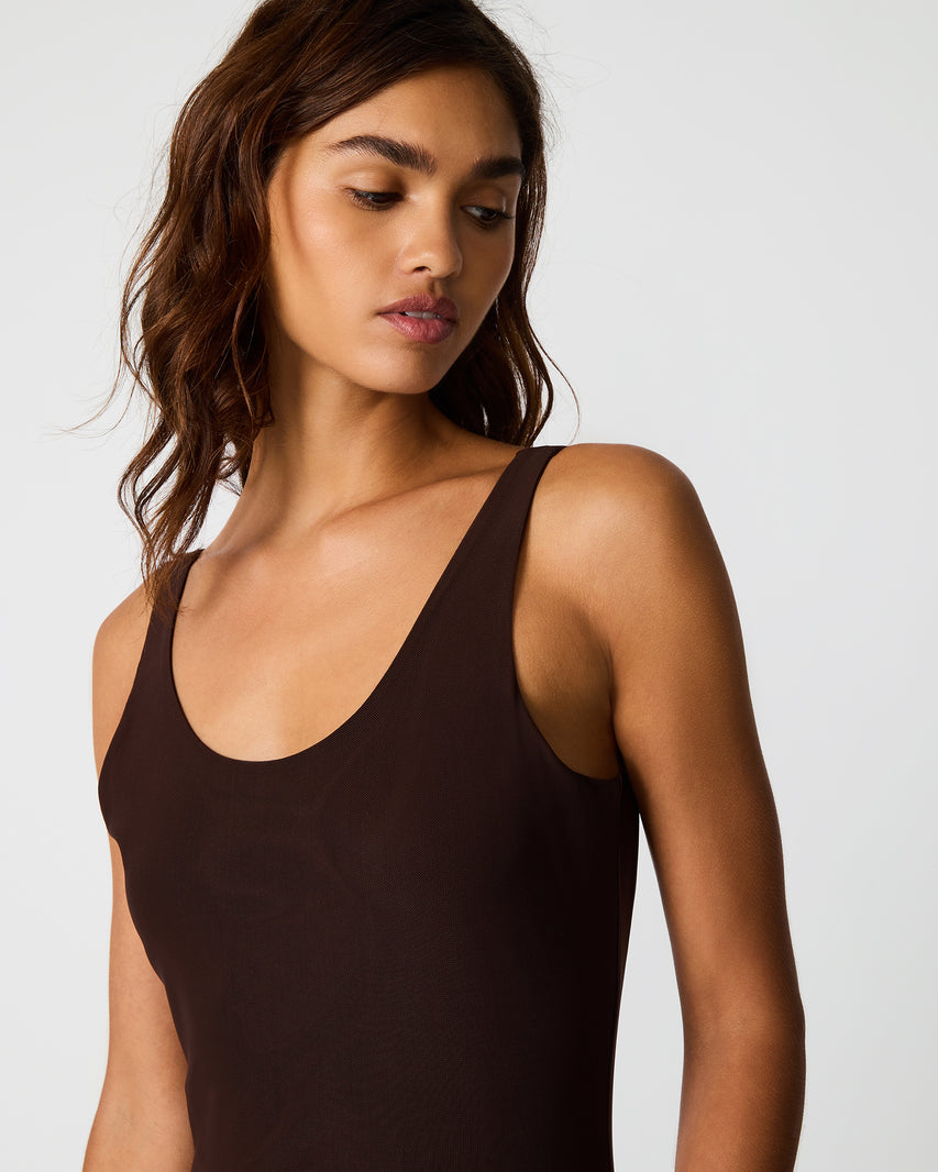 SHARLENE DRESS BROWN - Clothing - Steve Madden Canada - view 2
