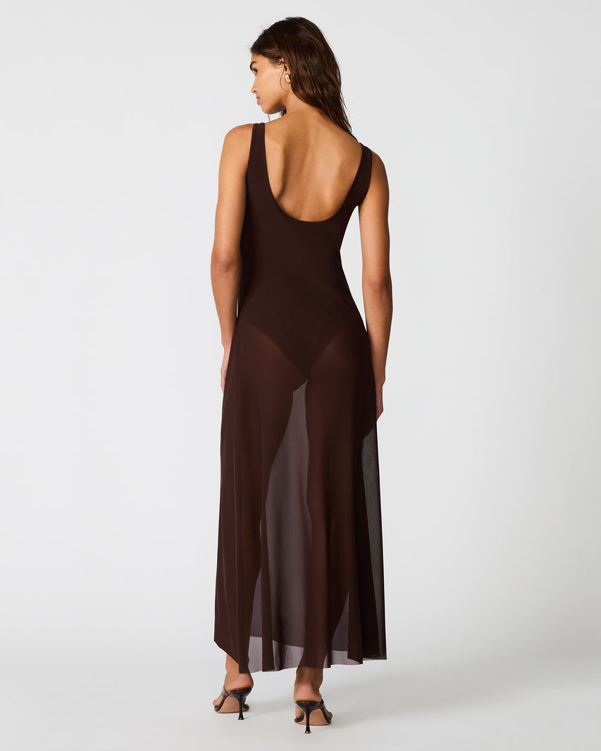 SHARLENE DRESS BROWN - Clothing - Steve Madden Canada - view 5