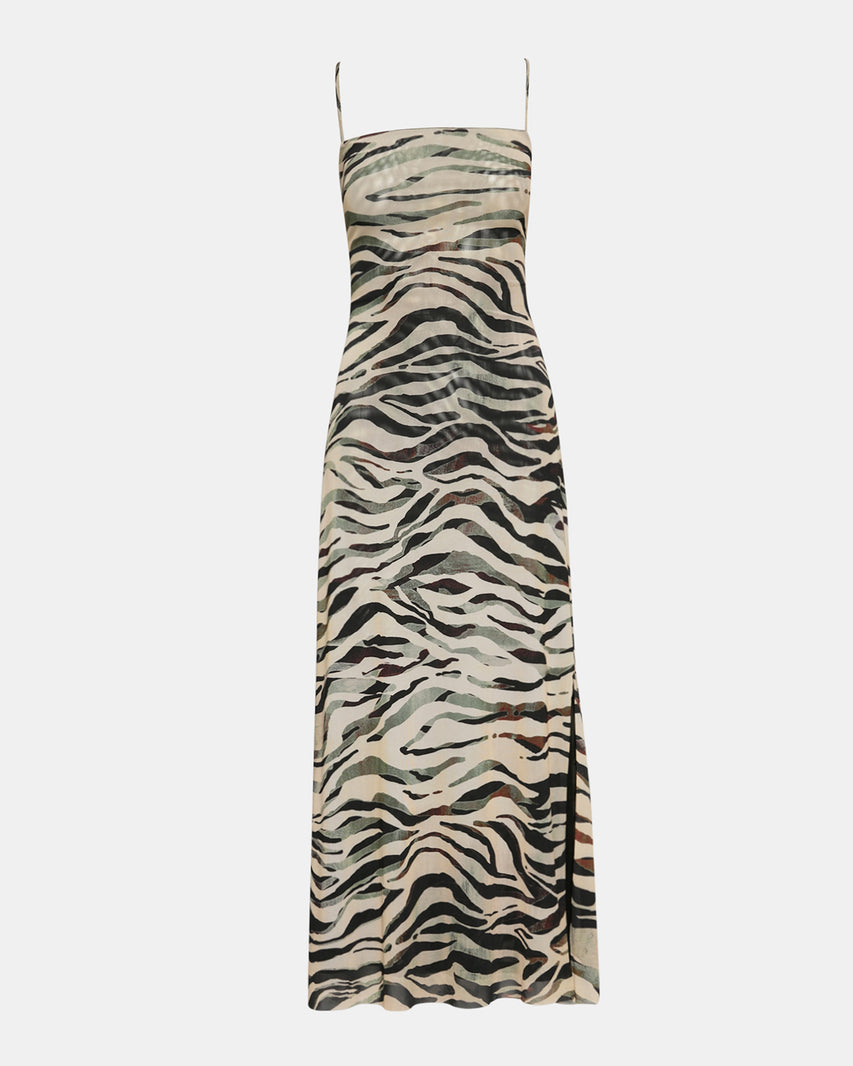 ADELLA DRESS ANIMAL PRINT - Clothing - Steve Madden Canada - view 6
