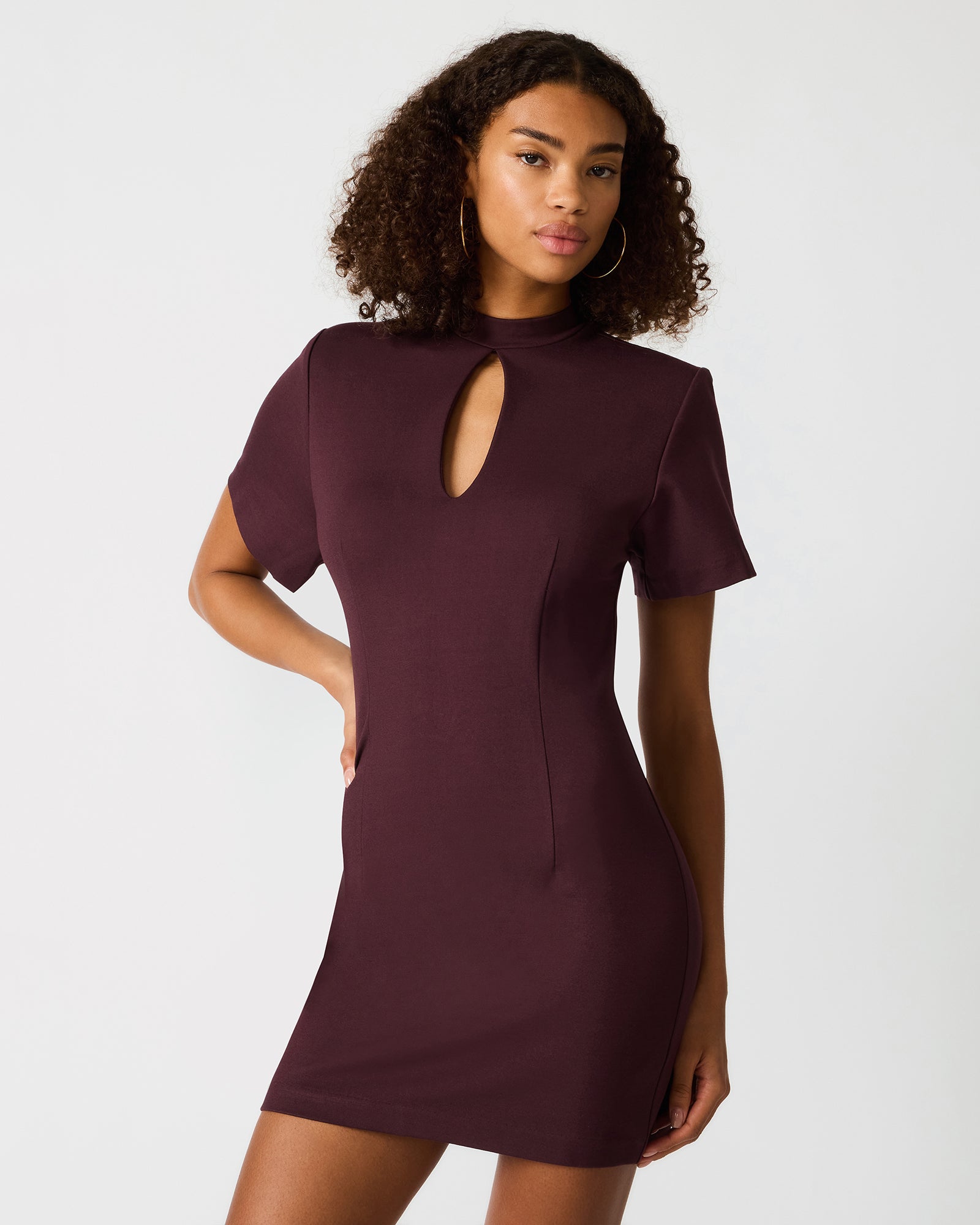 KARLINA DRESS BROWN - Clothing - Steve Madden Canada - view 4