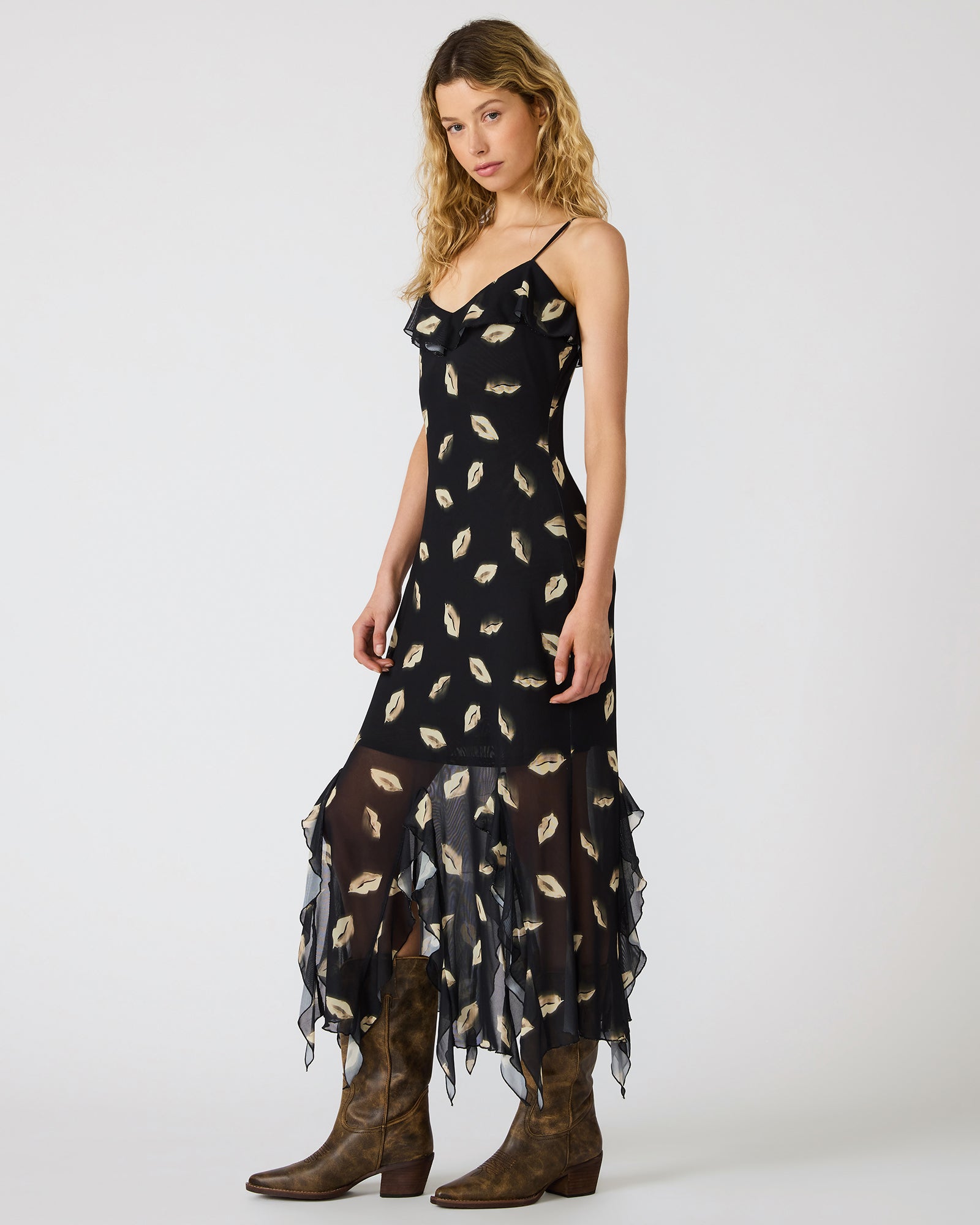 MARIANE DRESS BLACK MULTI - Clothing - Steve Madden Canada - view 2