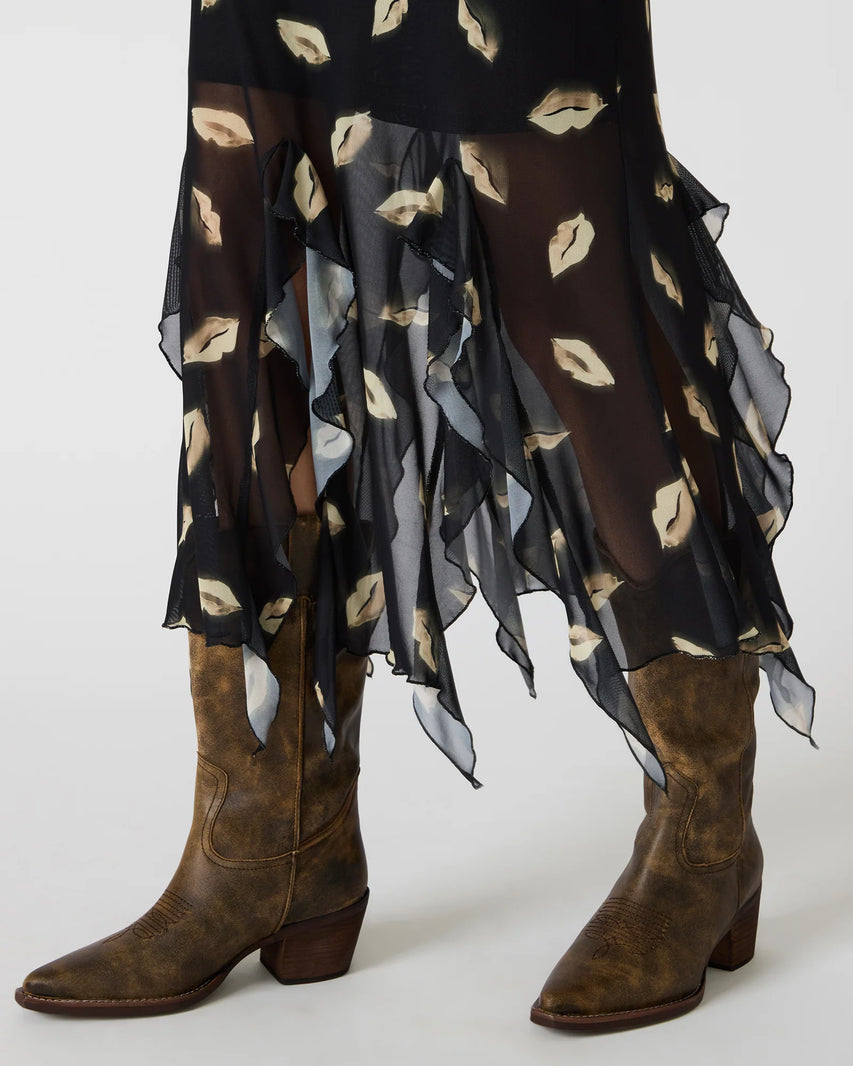 MARIANE DRESS BLACK MULTI - Clothing - Steve Madden Canada - view 5