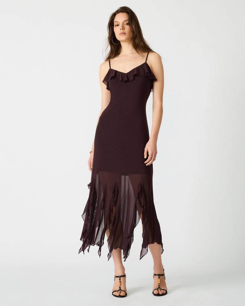 MARIANE DRESS BROWN - Clothing - Steve Madden Canada