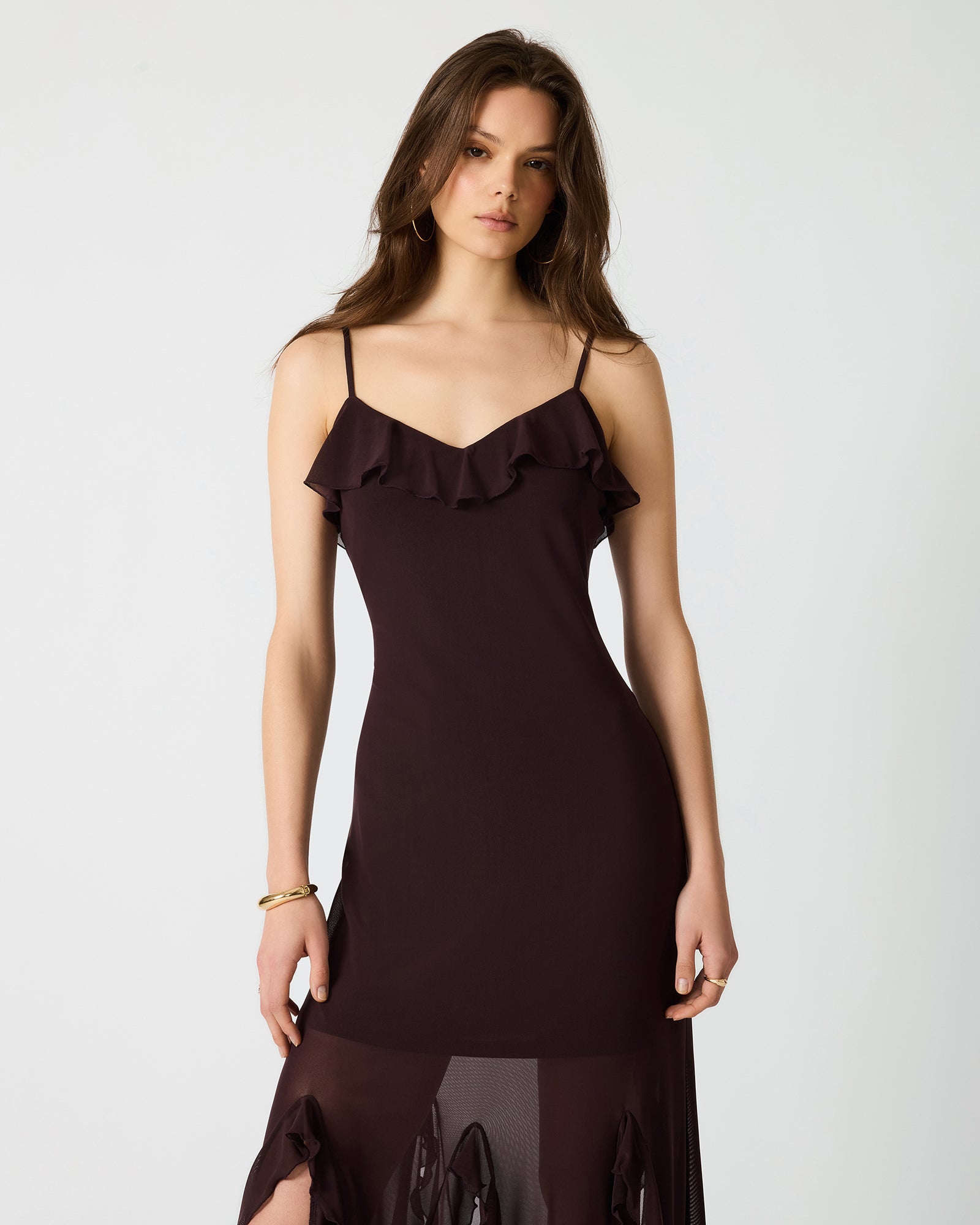 MARIANE DRESS BROWN - Clothing - Steve Madden Canada - view 2