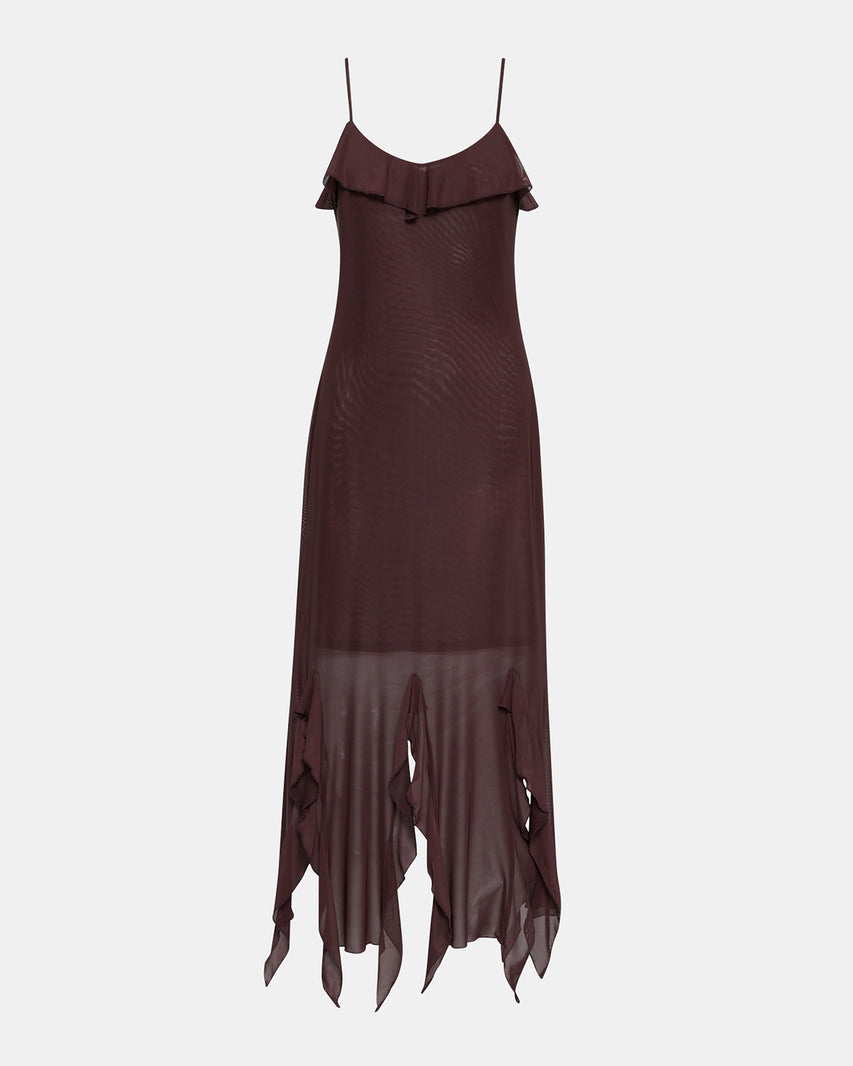 MARIANE DRESS BROWN - Clothing - Steve Madden Canada - view 6