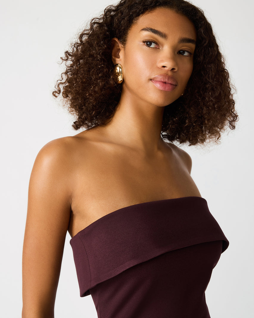ROSLYNN DRESS BROWN - Clothing - Steve Madden Canada - view 2
