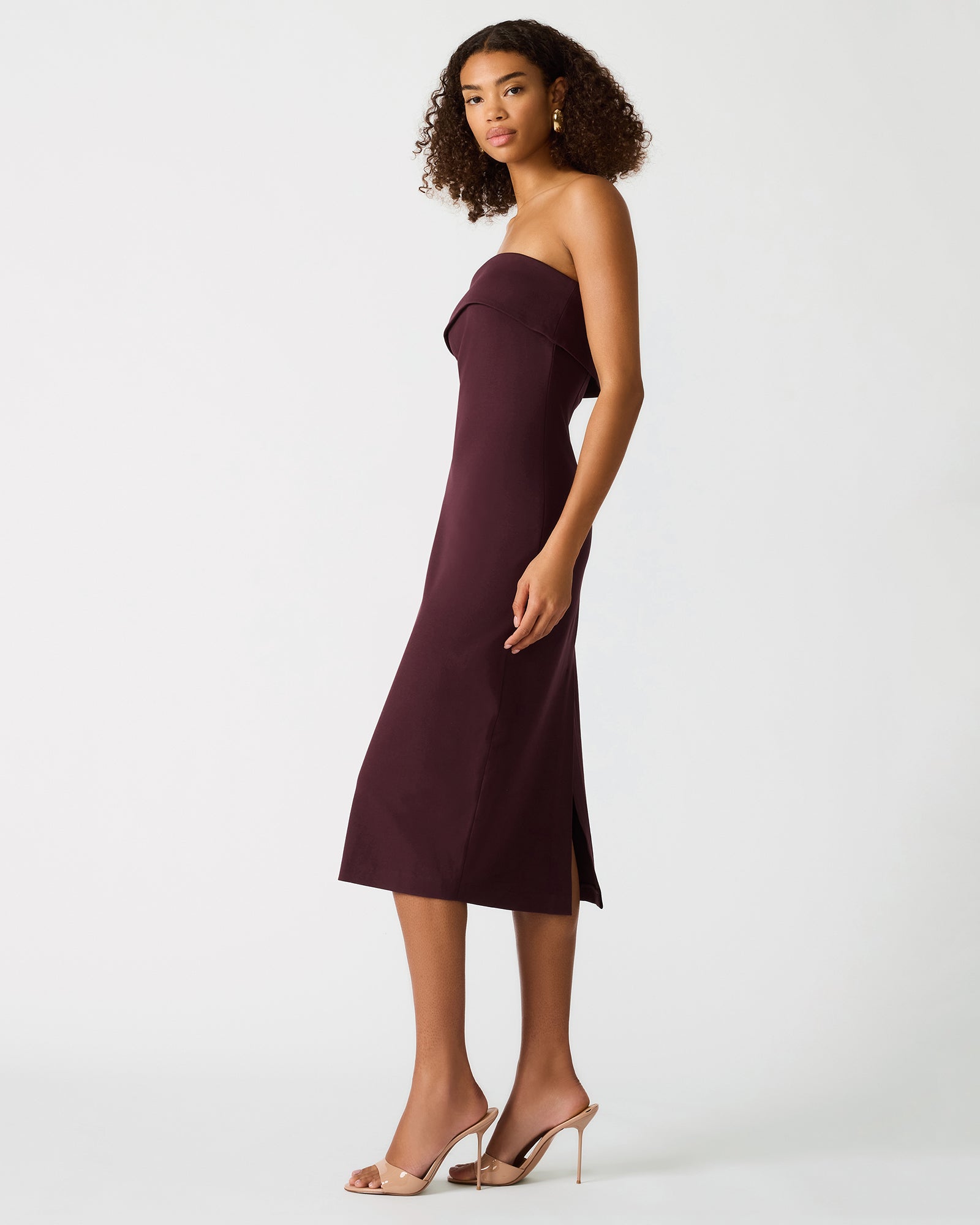 ROSLYNN DRESS BROWN - Clothing - Steve Madden Canada - view 3
