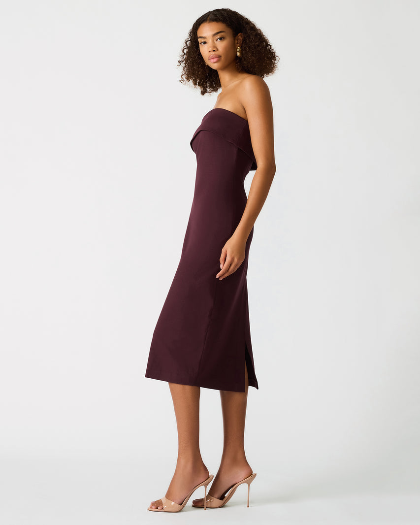 ROSLYNN DRESS BROWN - Clothing - Steve Madden Canada - view 3