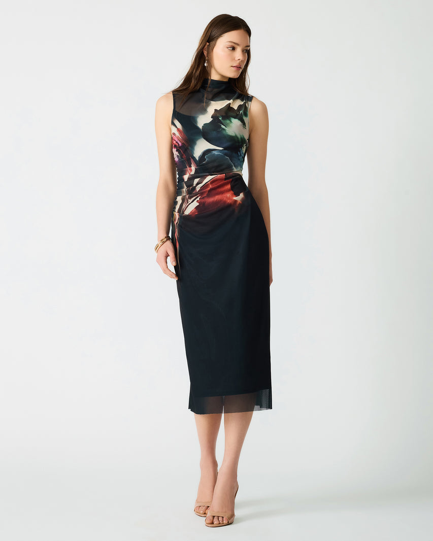 MO DRESS BLACK MULTI - Clothing - Steve Madden Canada