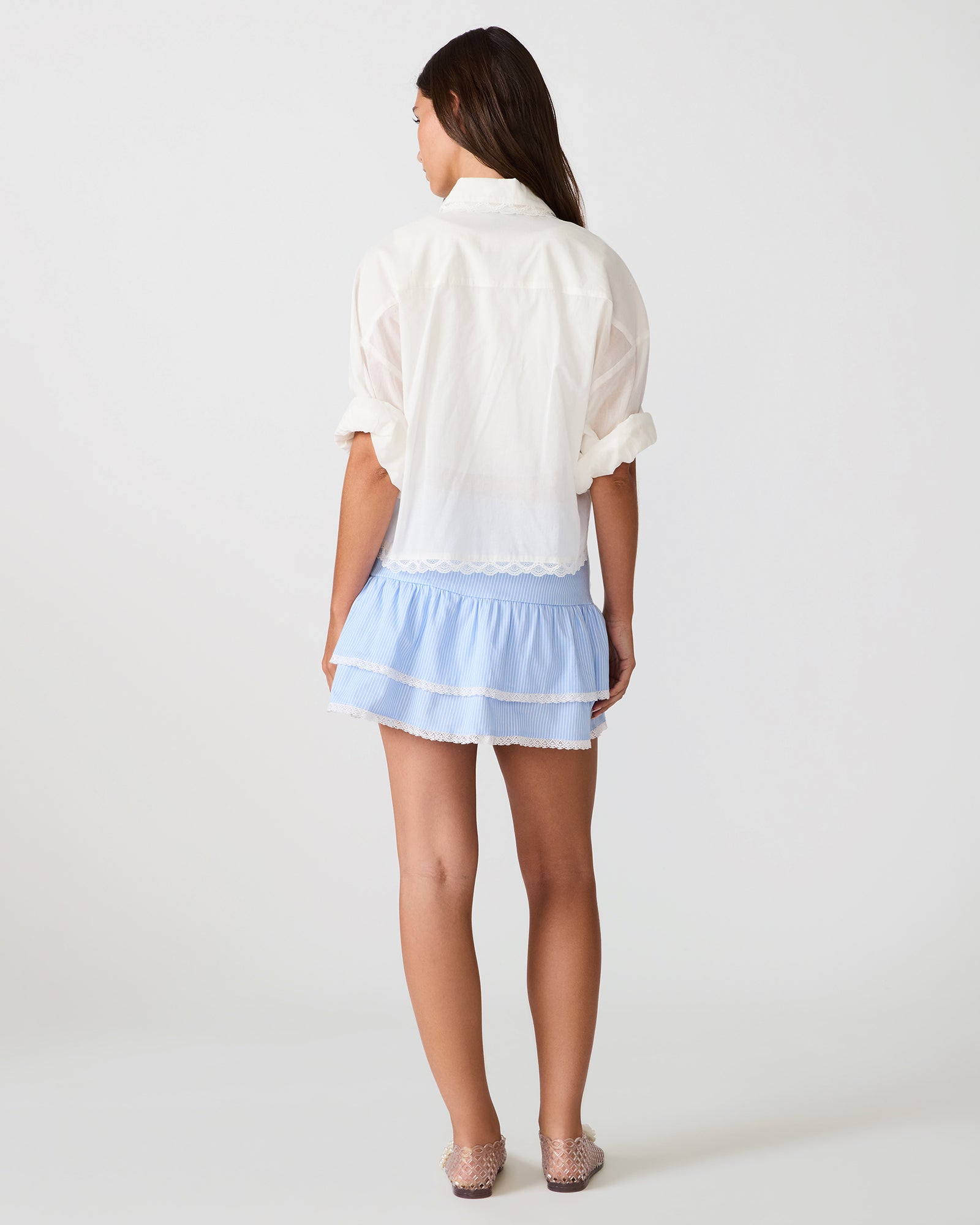 DARIENNE SKIRT BLUE MULTI - Clothing - Steve Madden Canada - view 5
