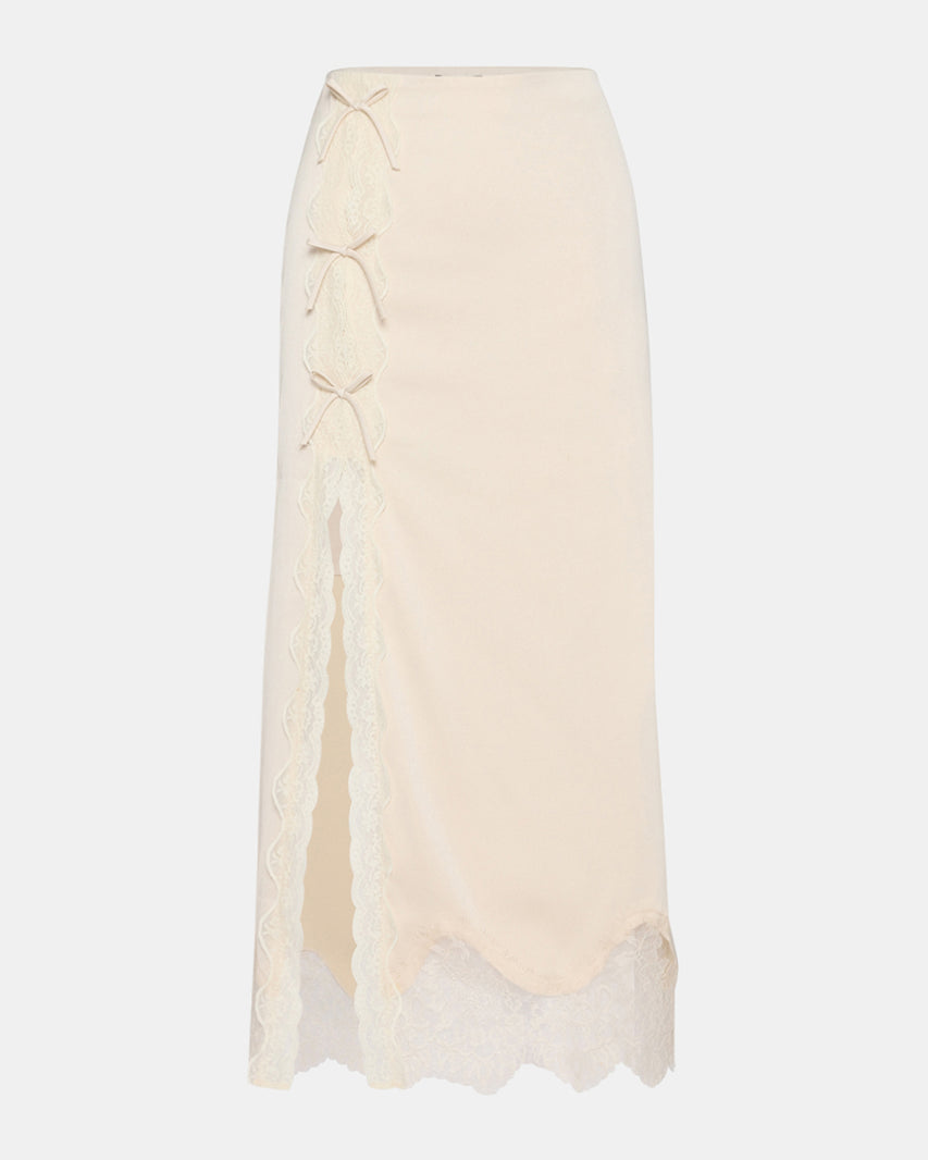 LISSANDRA SKIRT IVORY - Clothing - Steve Madden Canada - view 6