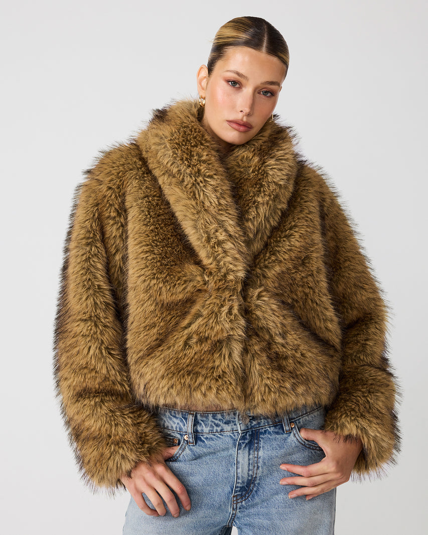 ROE COAT BROWN - Clothing - Steve Madden Canada