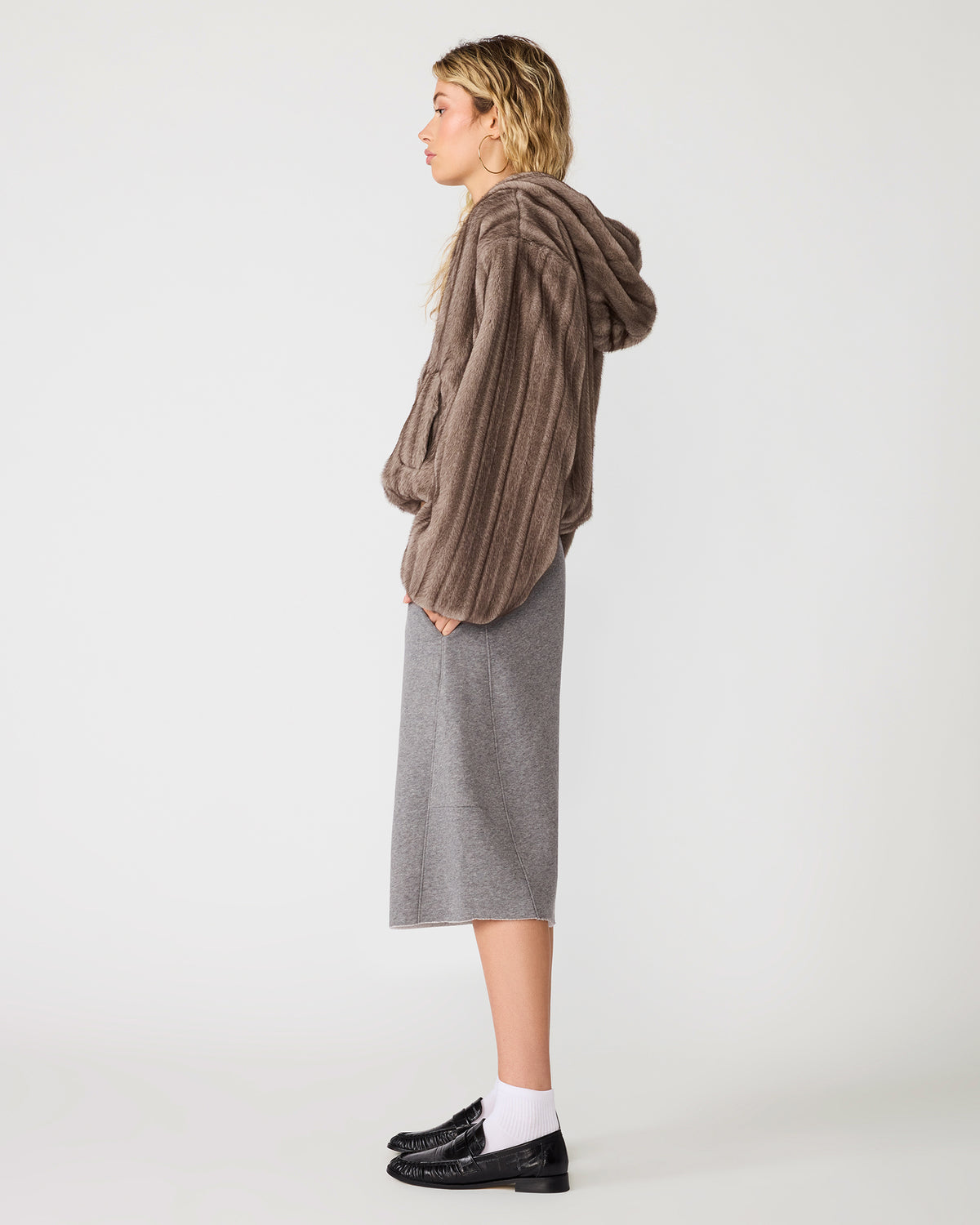 MAVIS J JACKET GREY MULTI - Clothing - Steve Madden Canada - view 2