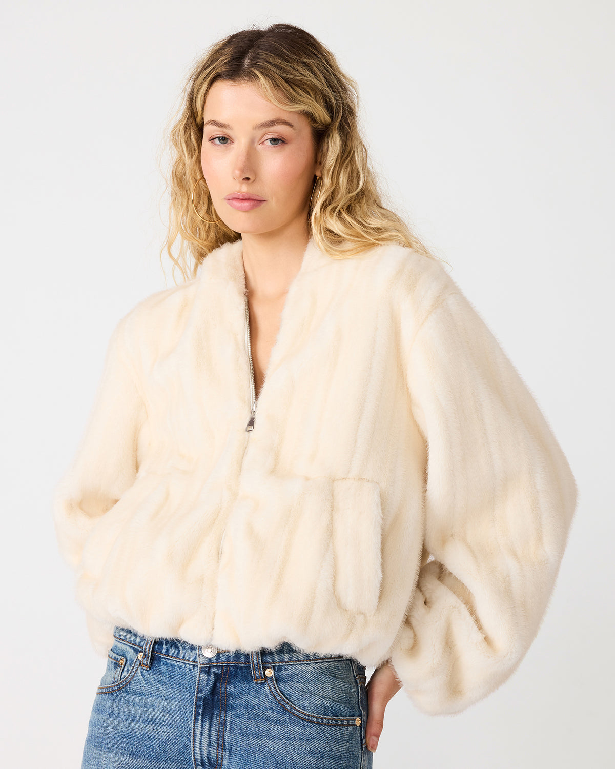 MAVIS J JACKET WHITE - Clothing - Steve Madden Canada - view 2