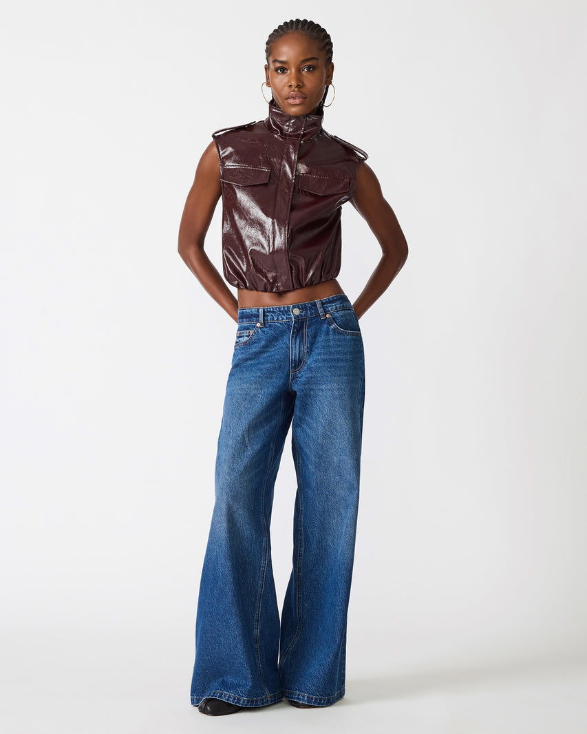 LUXIE VEST PURPLE - Clothing - Steve Madden Canada