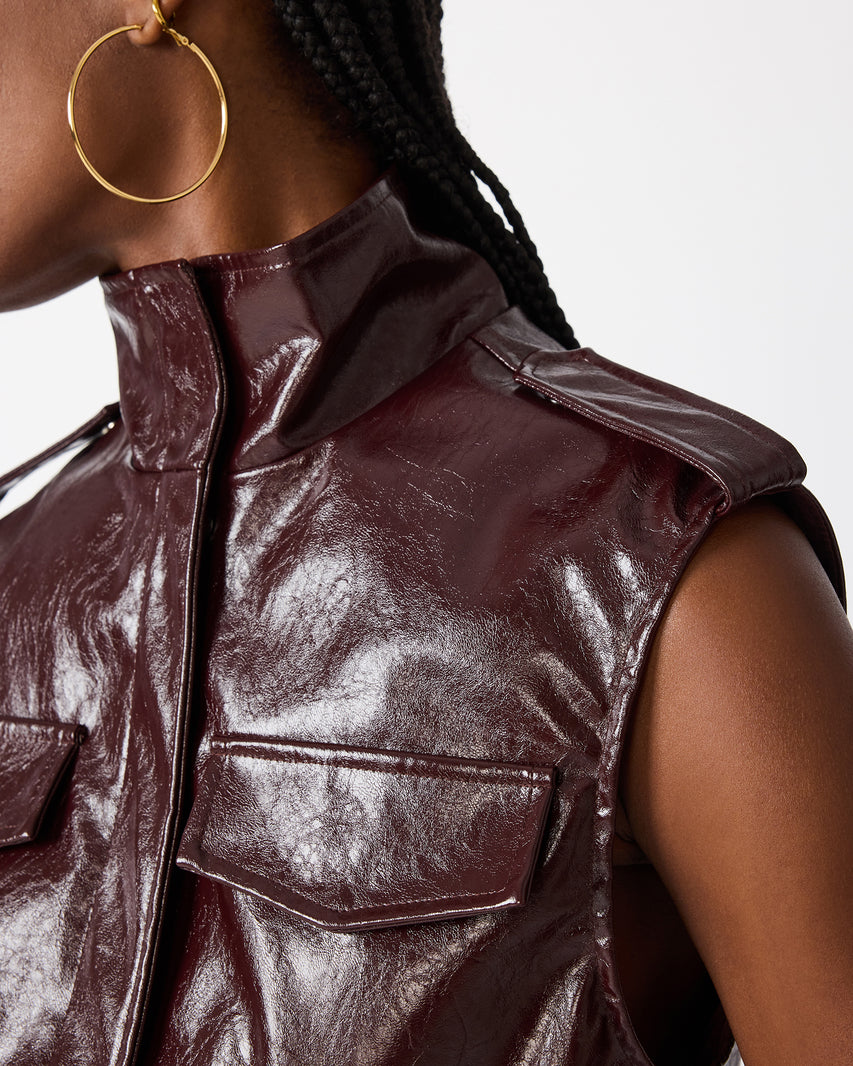 LUXIE VEST PURPLE - Clothing - Steve Madden Canada - view 2