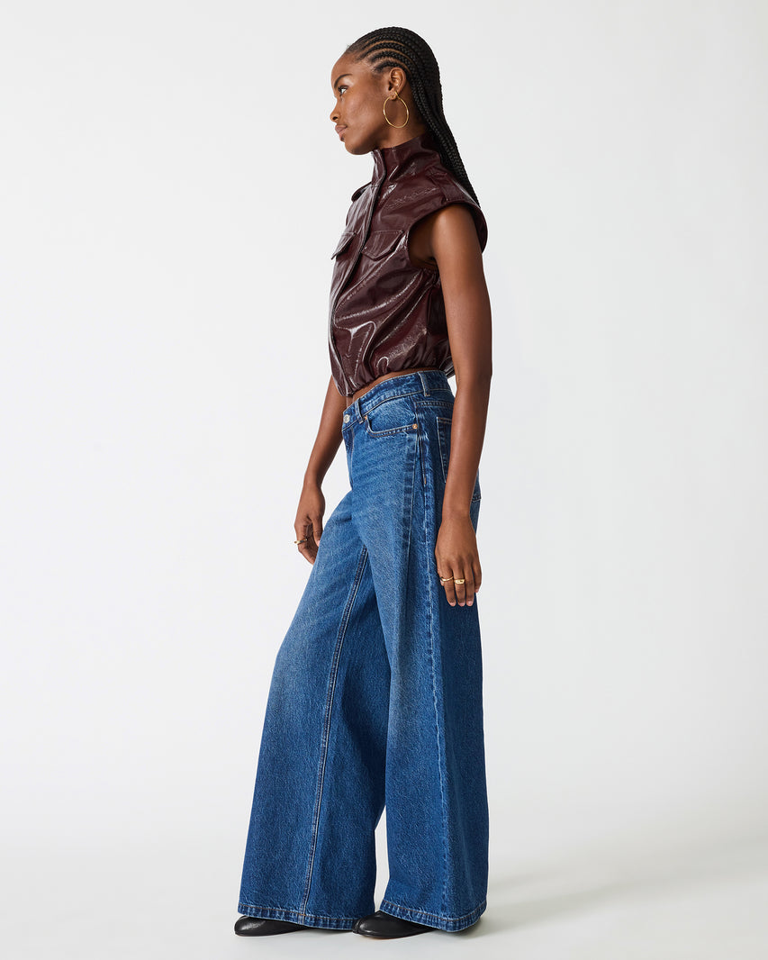 LUXIE VEST PURPLE - Clothing - Steve Madden Canada - view 3