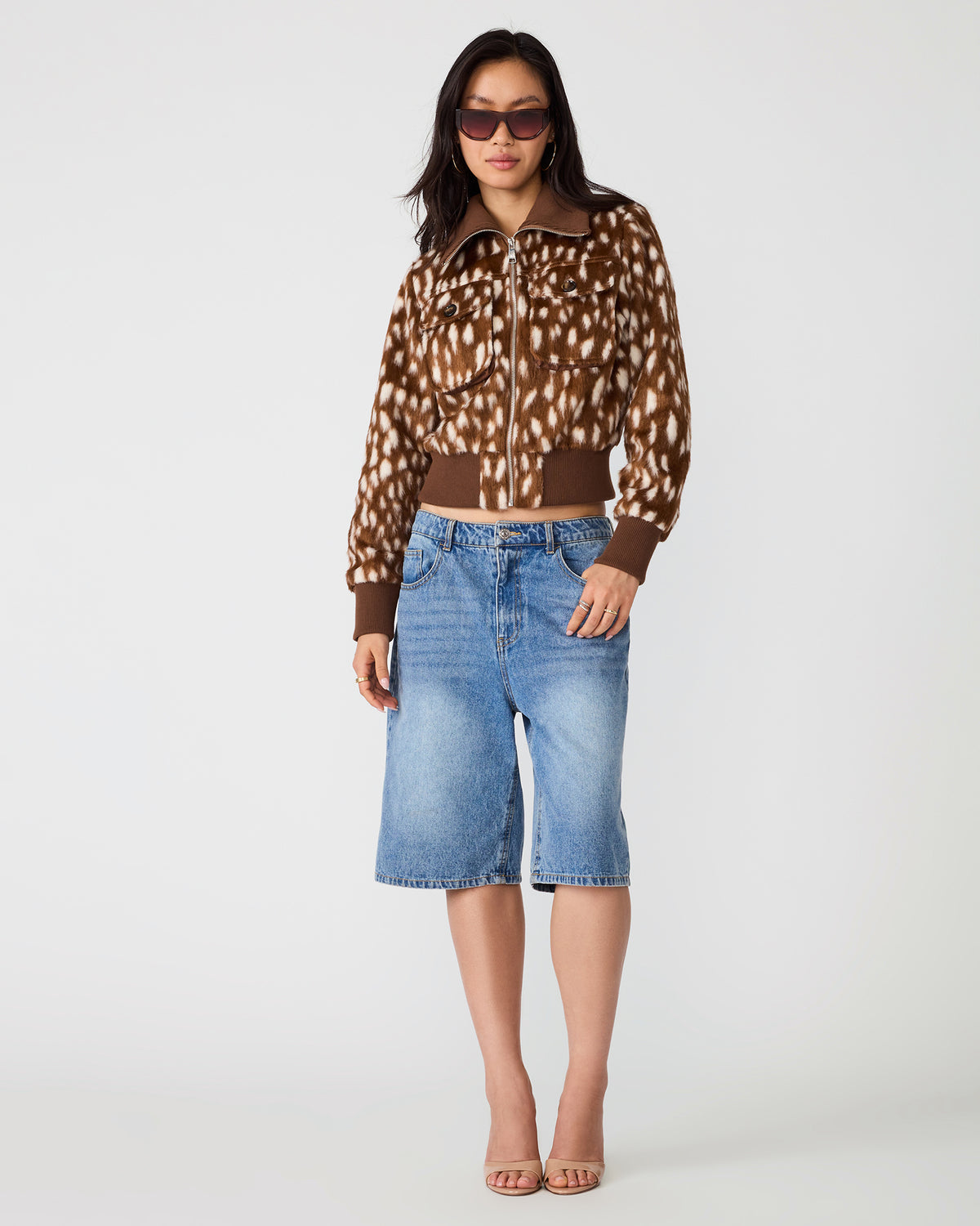 HUNTON JACKET BROWN MULTI - Clothing - Steve Madden Canada - view 4