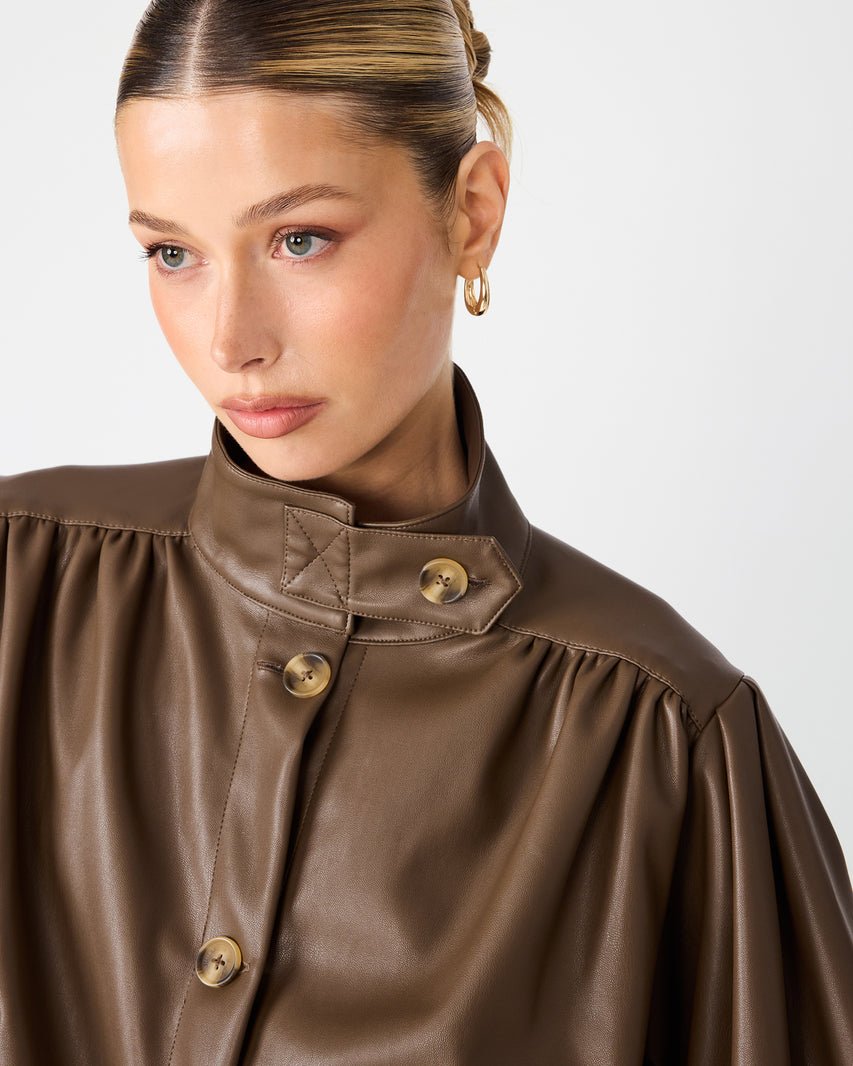 DEEDEE JACKET COCOA - Clothing - Steve Madden Canada - view 3