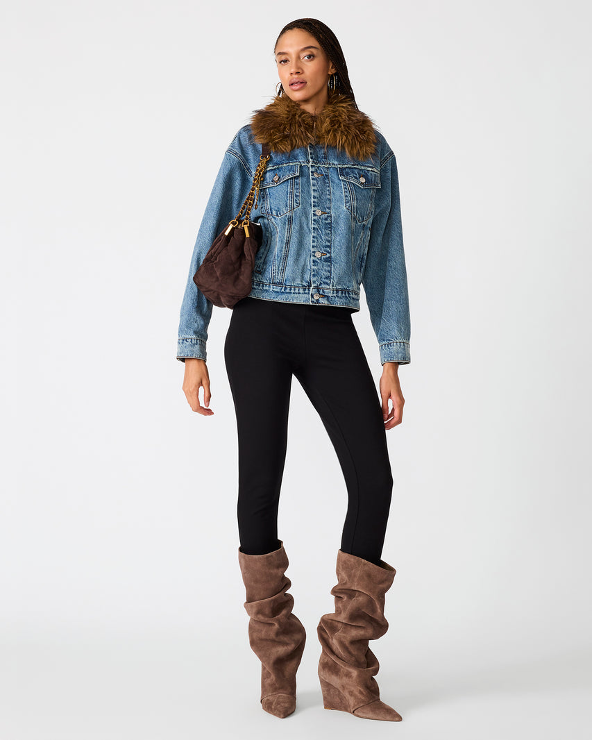 SMARKY JACKET DENIM MULTI - Clothing - Steve Madden Canada - view 5