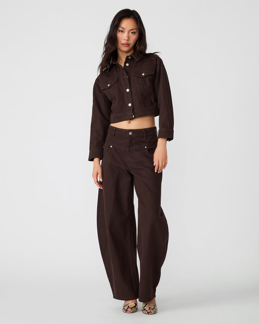 DOVE JACKET ESPRESSO - Clothing - Steve Madden Canada - view 4