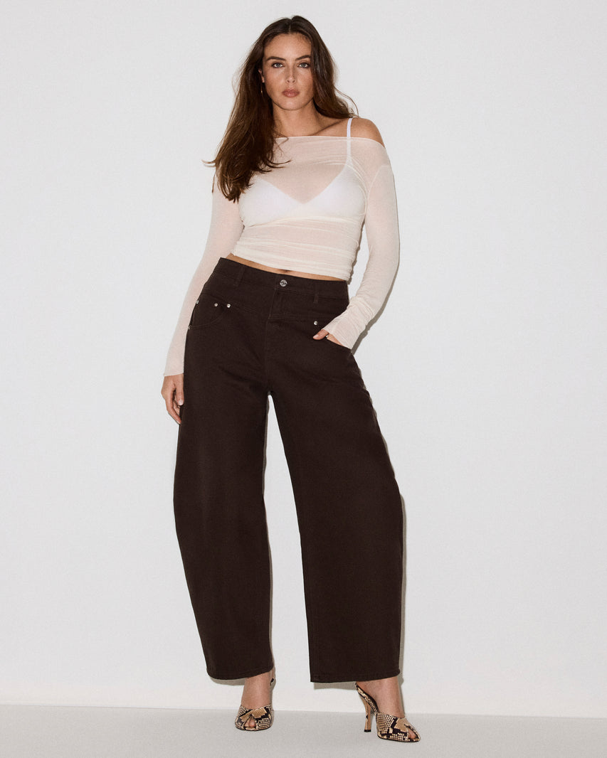 THE TRIBECA JEAN ESPRESSO - Clothing - Steve Madden Canada - view 8