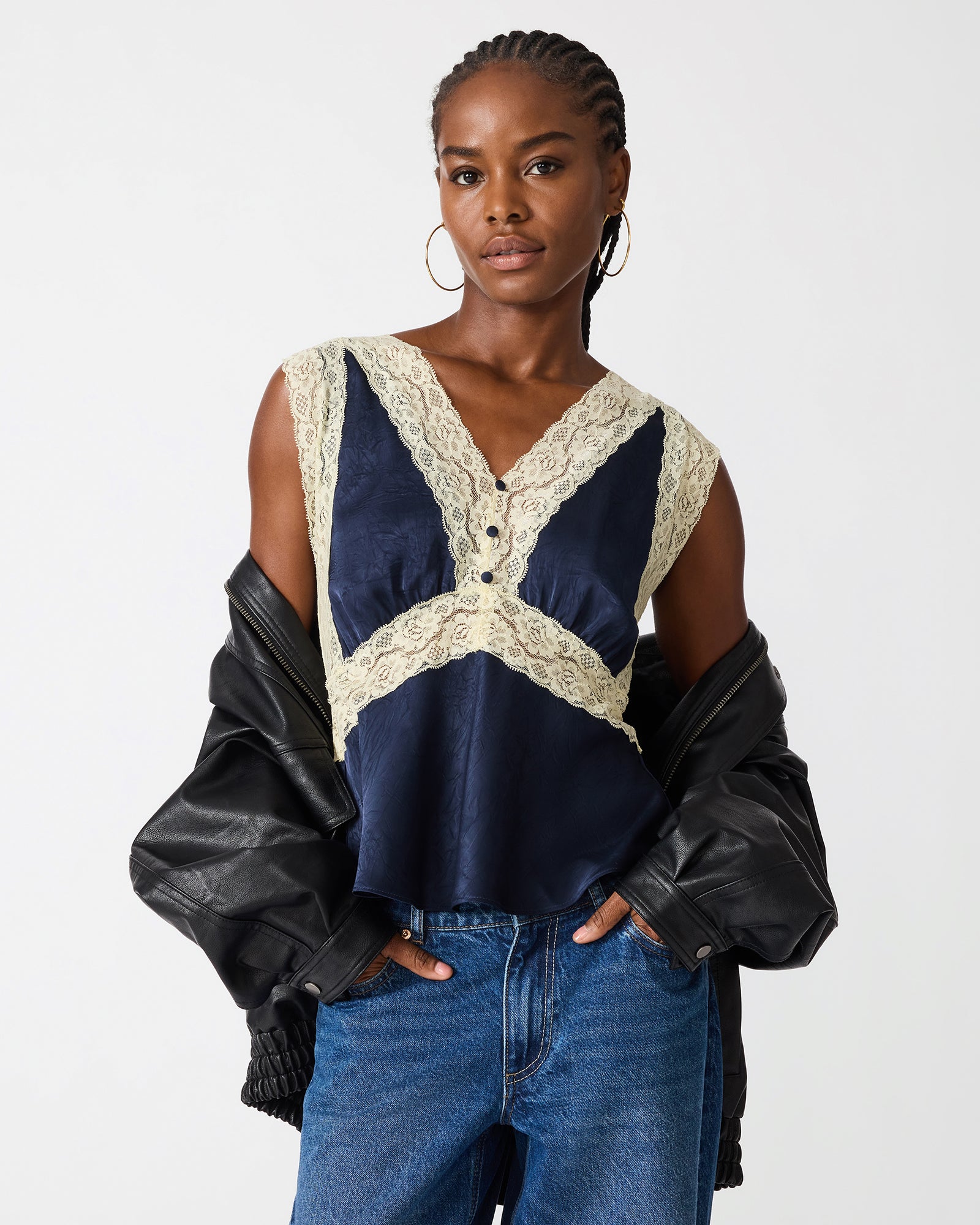 ELINOR TOP MIDNIGHT - Clothing - Steve Madden Canada - view 2